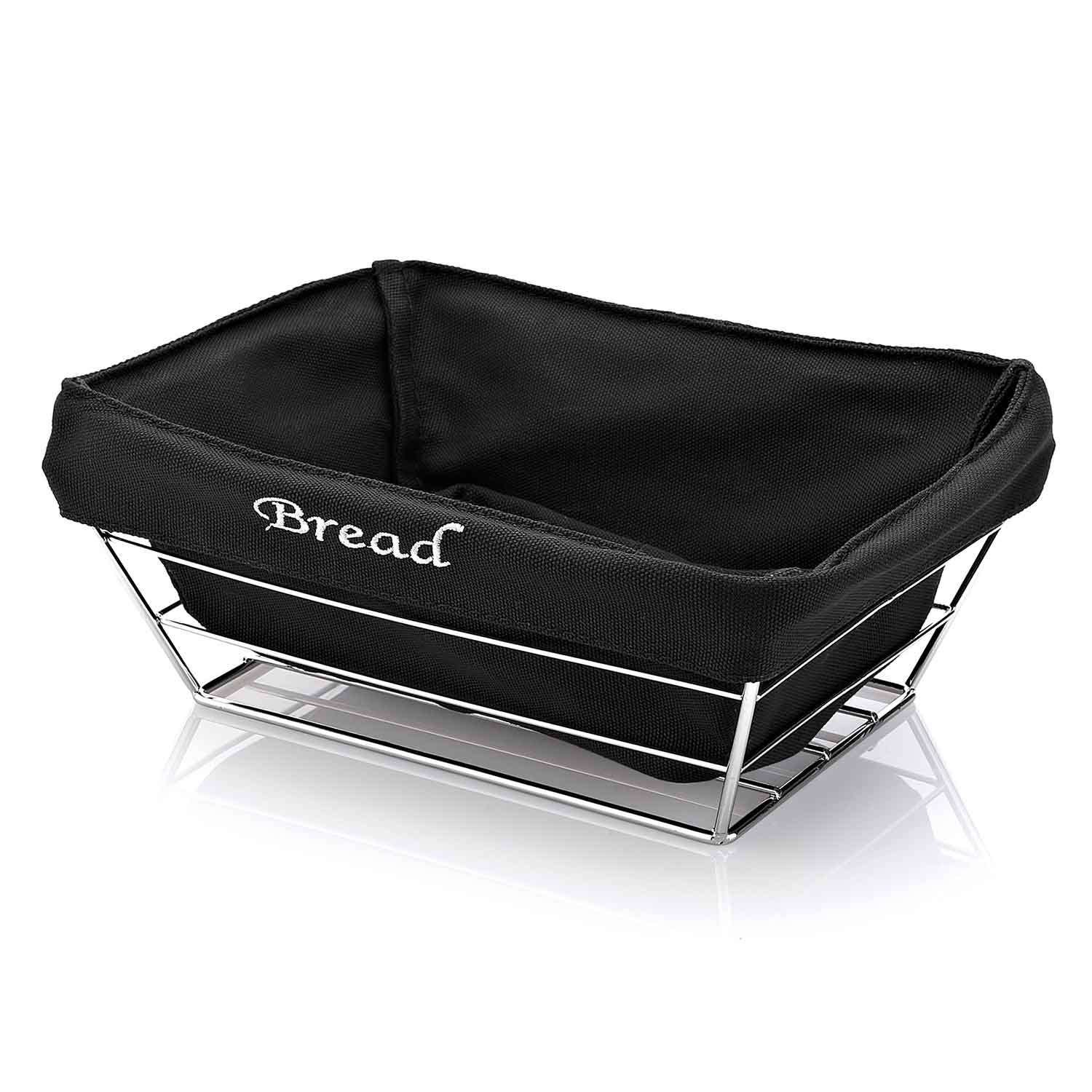 Biradlı Dikdörtgen Bezli Ekmek Sepeti 22x16x7,5 Cm, BİRADLI, Ekmek ve Meyve Sepetleri