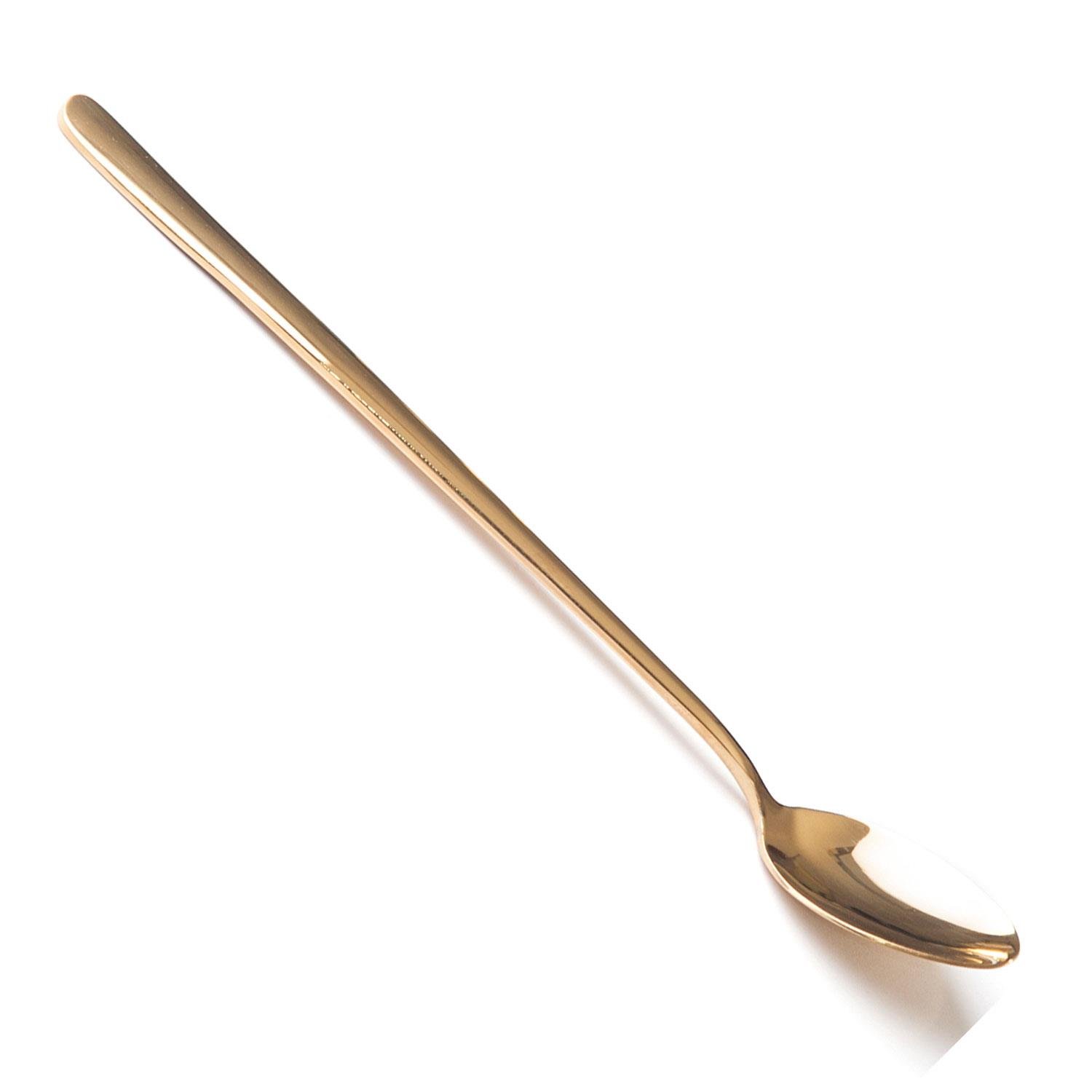Biradlı Kokteyl Kaşık Altın 22 Cm, BİRADLI, Bar Kaşıkları