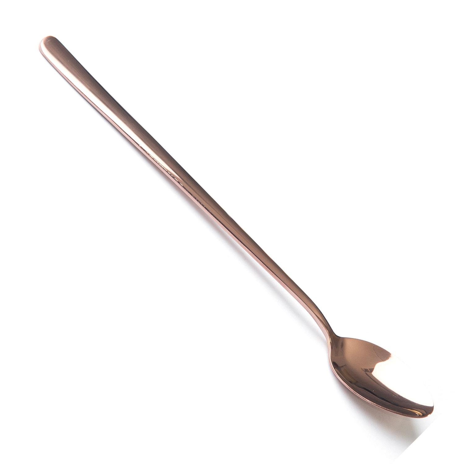 Biradlı Kokteyl Kaşık Bakır 22 Cm, BİRADLI, Bar Kaşıkları