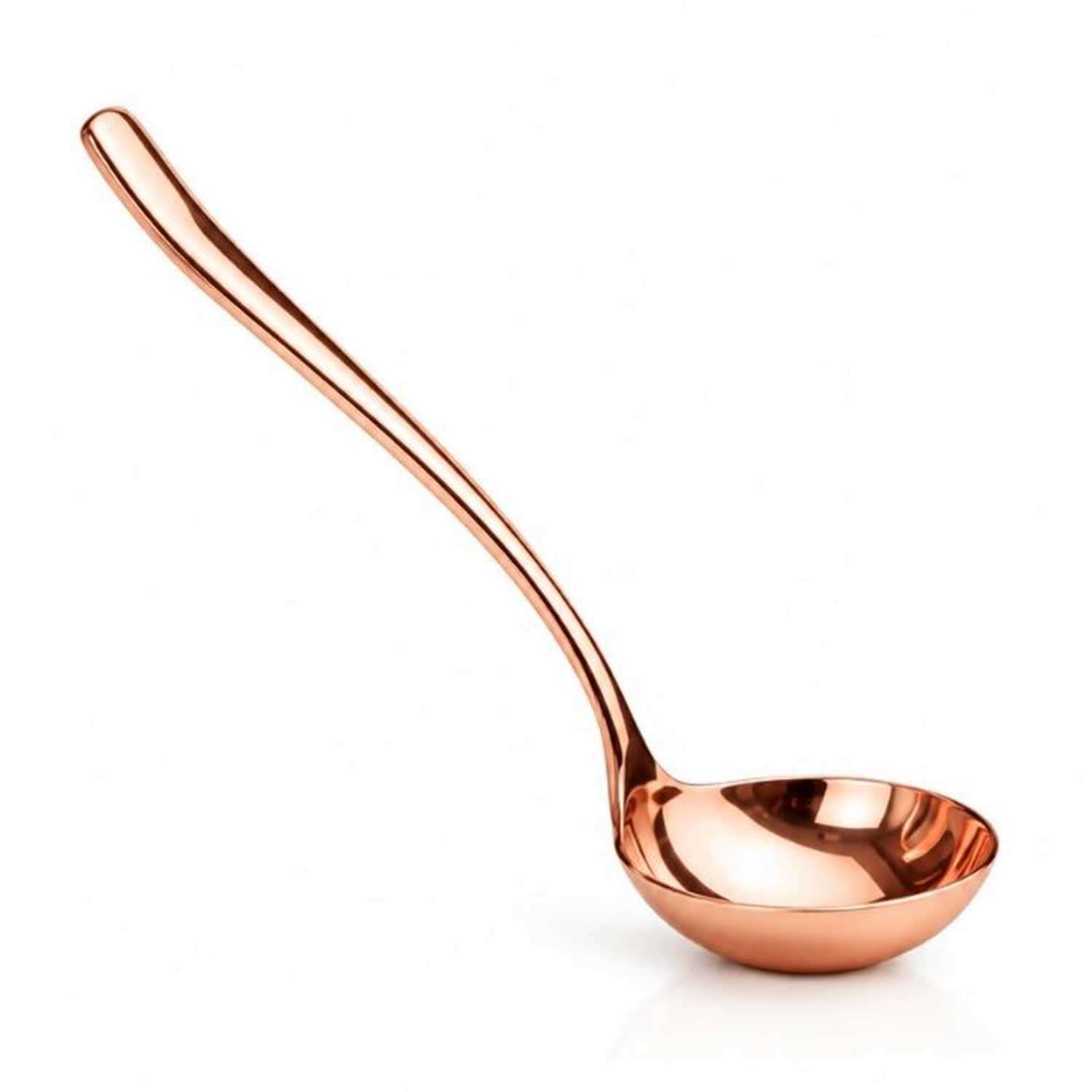 Biradlı Premium Servis Sos Kepçesi, Bakır Renk, 6x18 cm, BİRADLI, Kepçeler