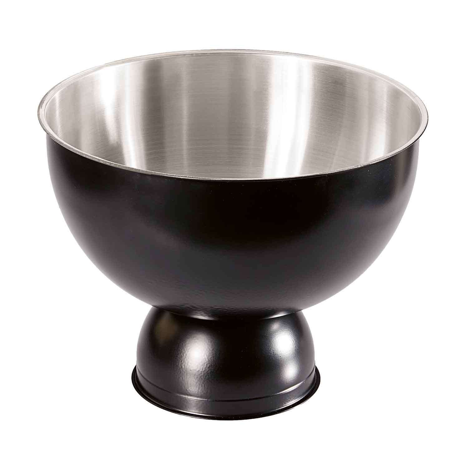 Biradlı Punch Kasesi, Çelik, Siyah, 28x24 Cm, BİRADLI, Punch Kaseleri