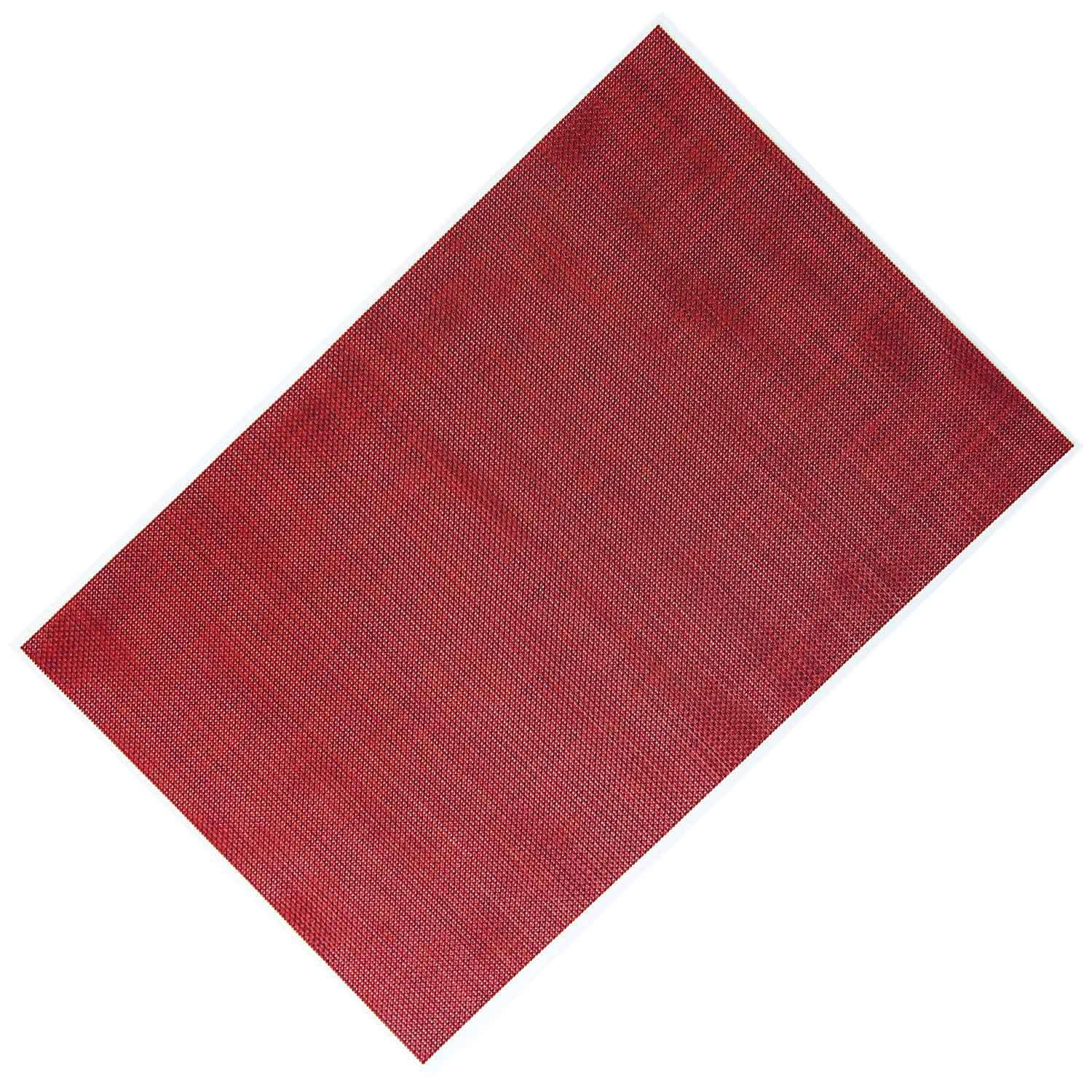 Biradlı Pvc Amerikan Servis, Kırmızı 30X45 Cm, BİRADLI, Amerikan Servisler