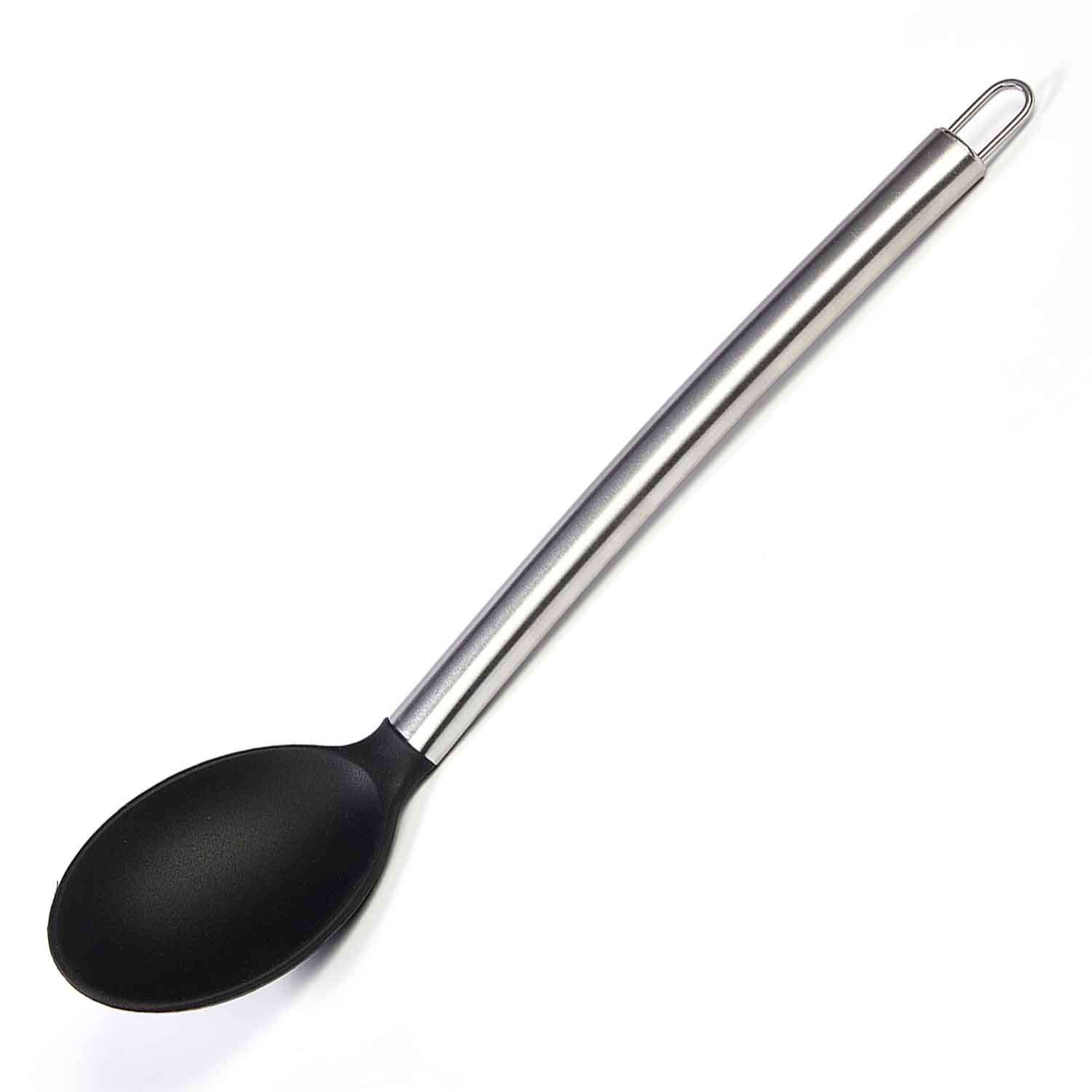 Biradlı Silikon Kaşık, Siyah, 35 Cm, BİRADLI, Kategorisiz