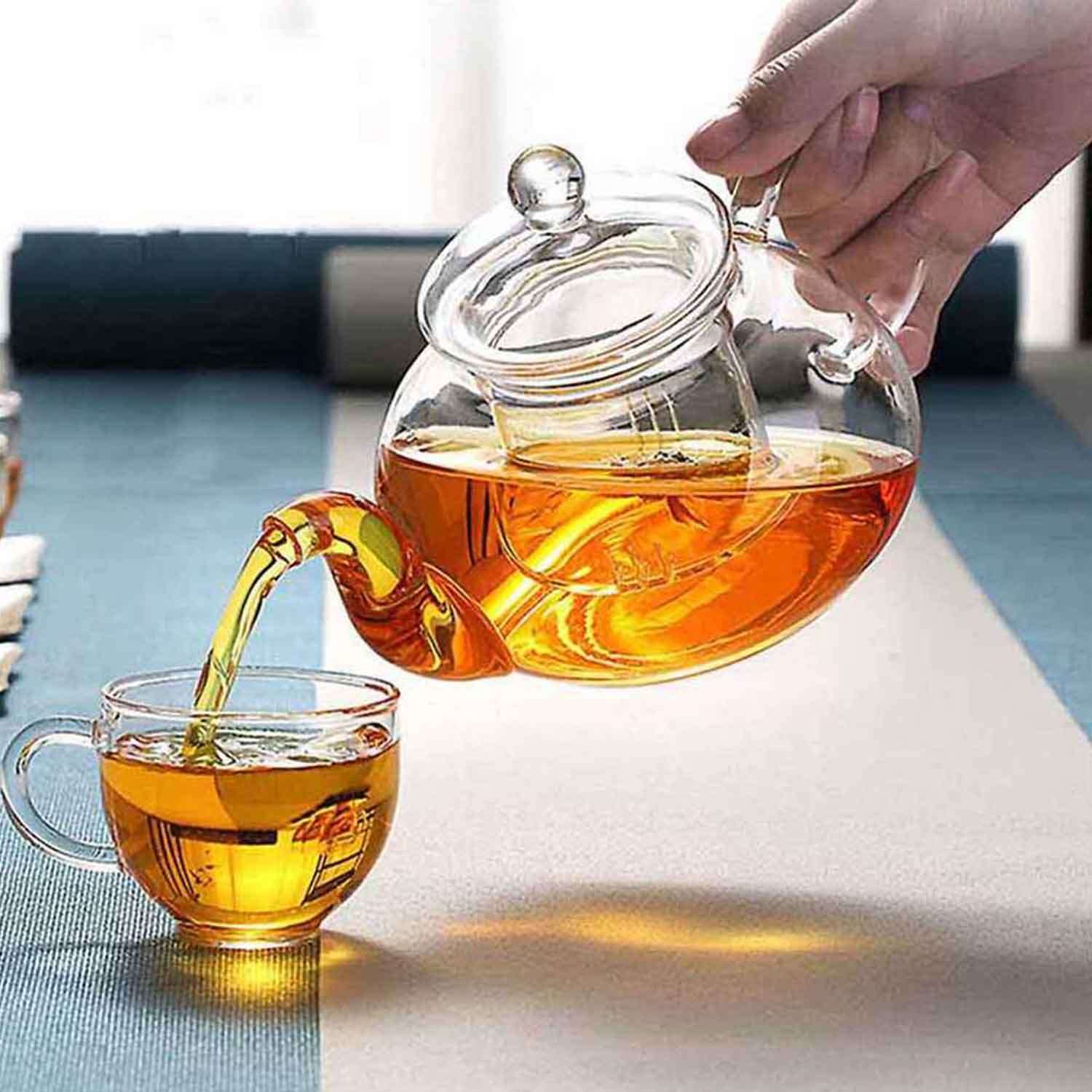 Cam Demlik, Cam Süzgeç, 400 ML, EPİNOX, Demlikler
