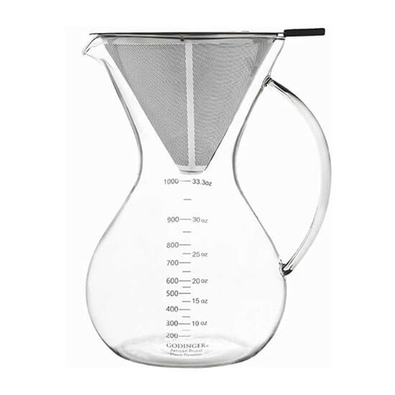 Cam Kahve Demleme Seti, Filtreli 1000 ml