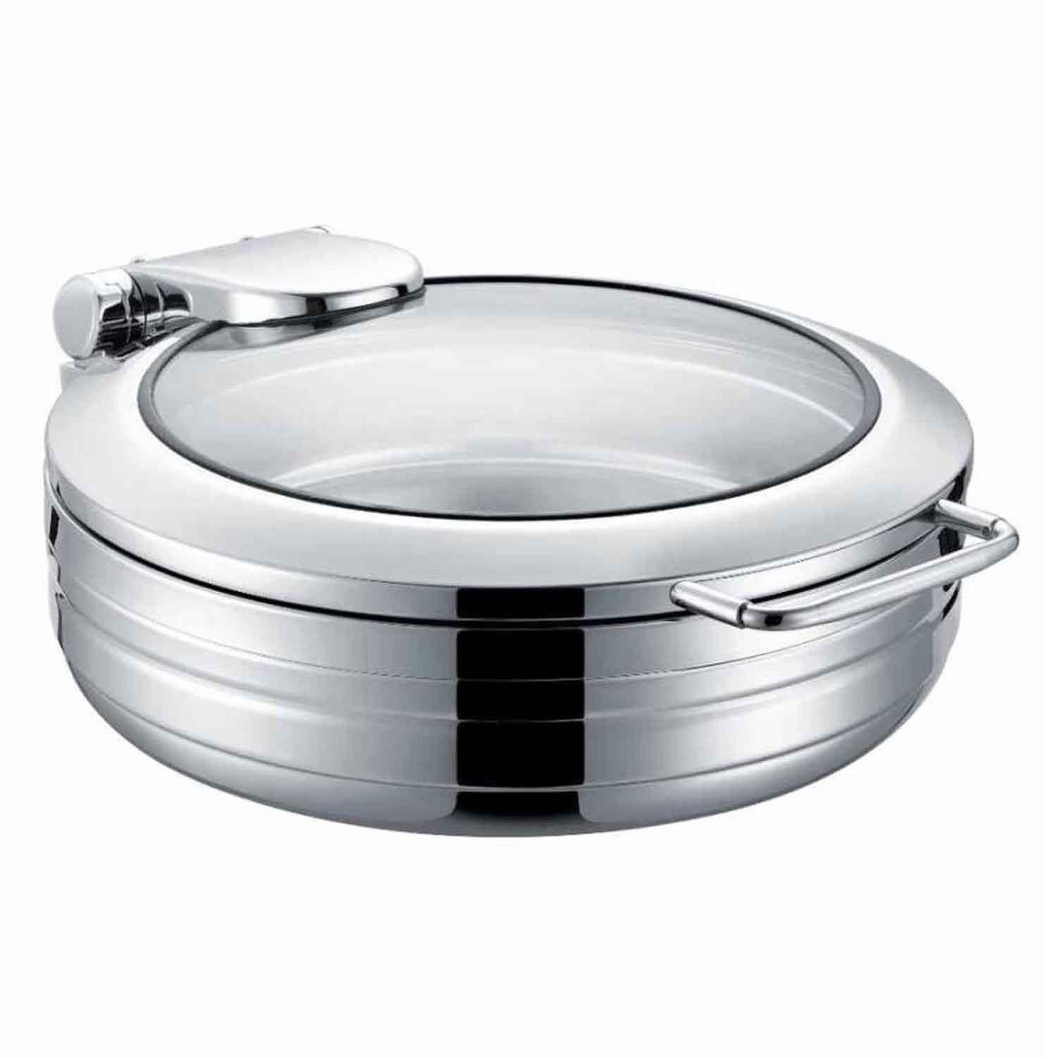 Chafing Dish Lüks 2/3 Yuvarlak 6L (CYL-6Y), EPİNOX, Reşo Chafing Dish