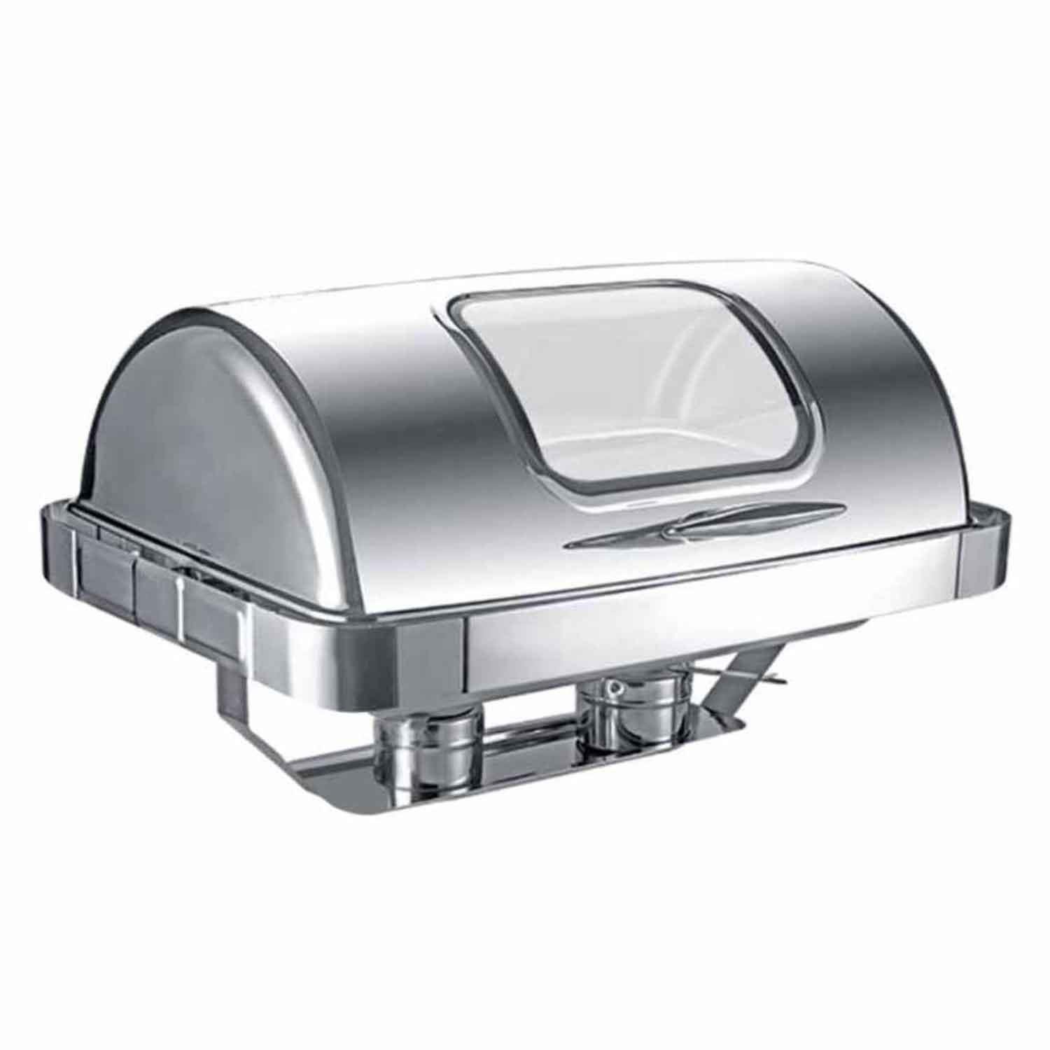 Chafing Dish Roll Top Gömme Camlı 9 L (CDG-9C), EPİNOX, Reşo Chafing Dish