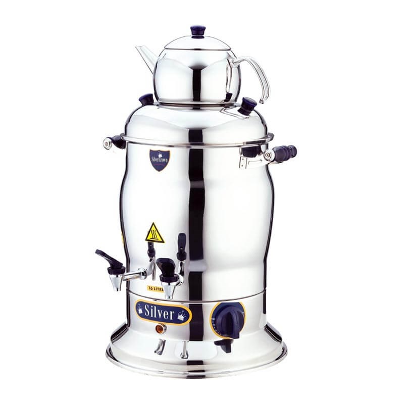 Çift Demlikli Semaver 10 Litre