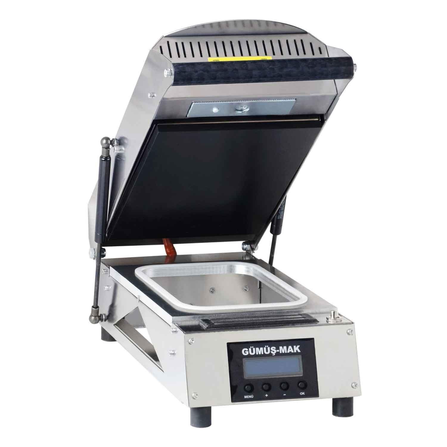 Elektromıknatıslı Karton Tabak Kapatma Makinesi, AG01, GÜMÜŞMAK, Karton ve Plastik Tabak Kapatma Makineleri