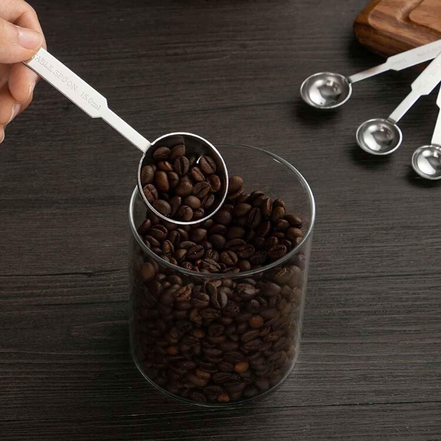 Epinox Çelik Ölçekli Kaşık, 5'Li, EPİNOX, Ölçü Kabı