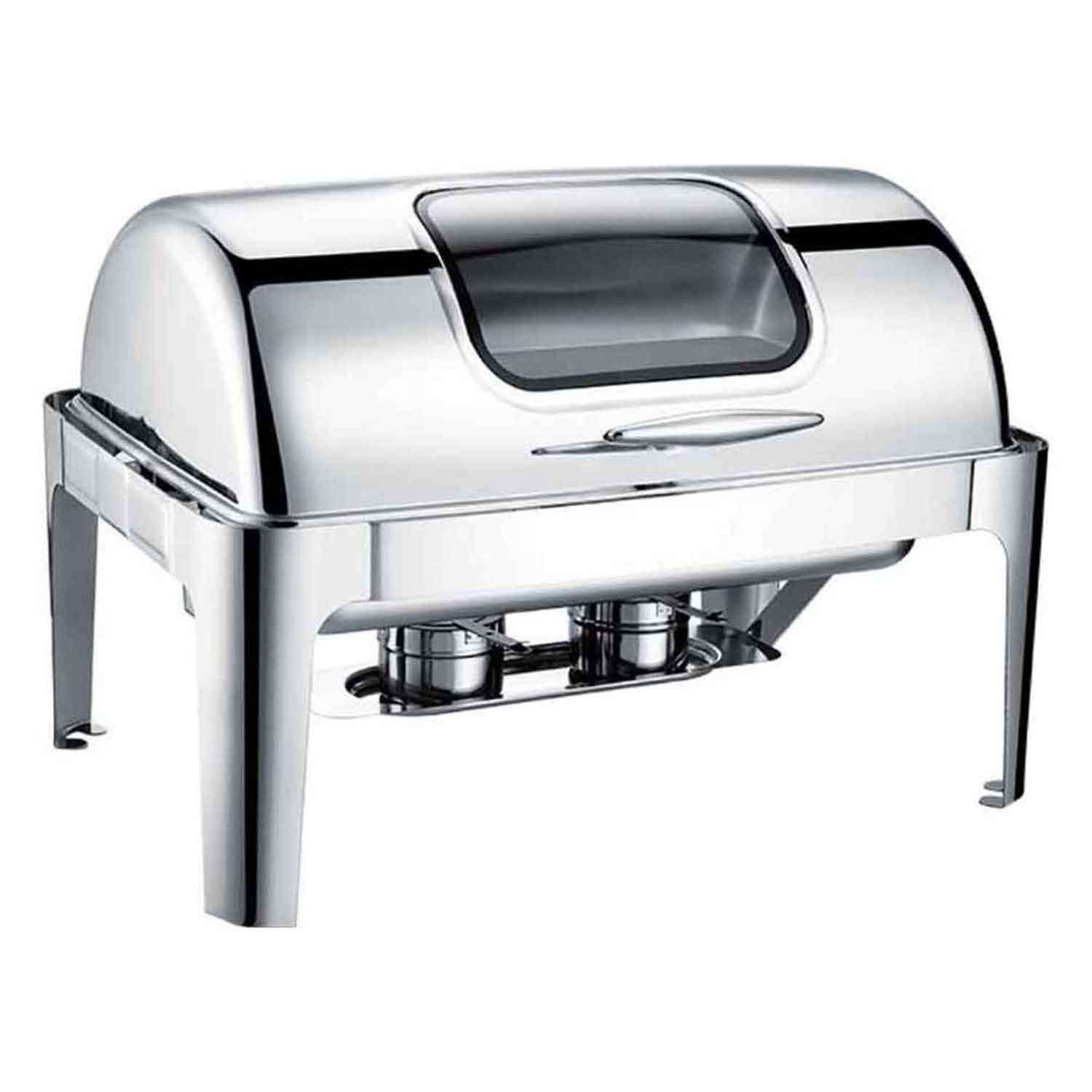 Epinox Chafing Dish Roltop, Camlı, 9 L, EPİNOX, Reşo Chafing Dish