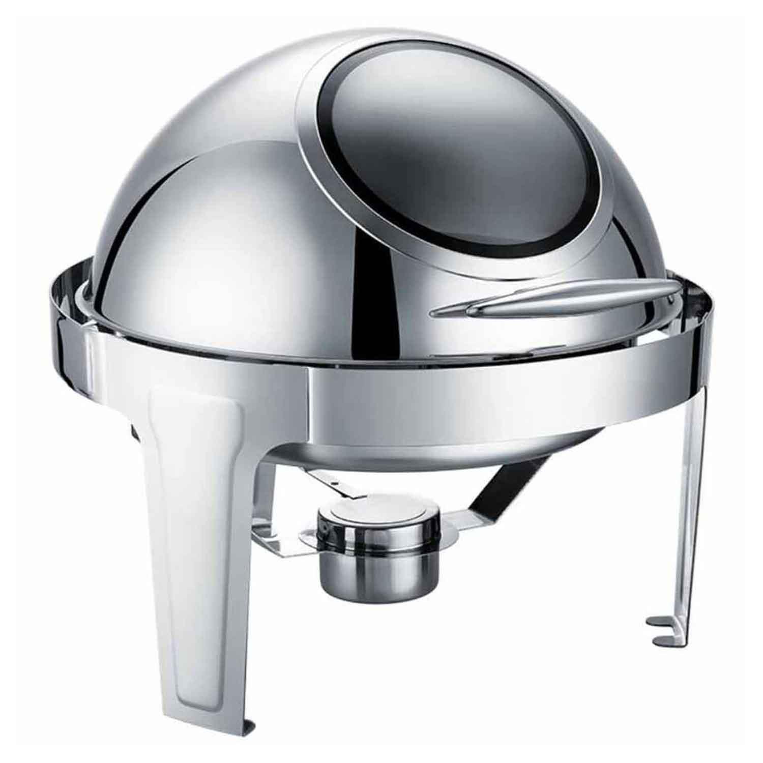 Epinox Chafing Dish Roltop, Yuvarlak Camlı, 6 L, EPİNOX, Reşo Chafing Dish