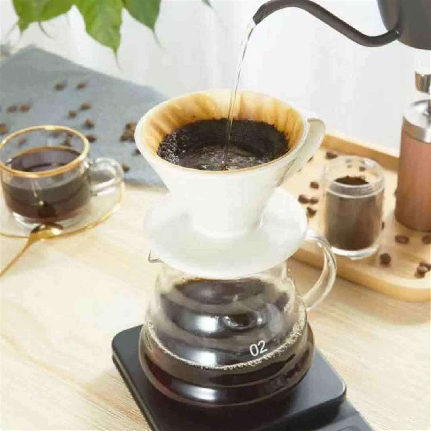 Epinox Dripper Seramik Kahve Demleme, Beyaz, EPİNOX, Dripperler ve Setleri