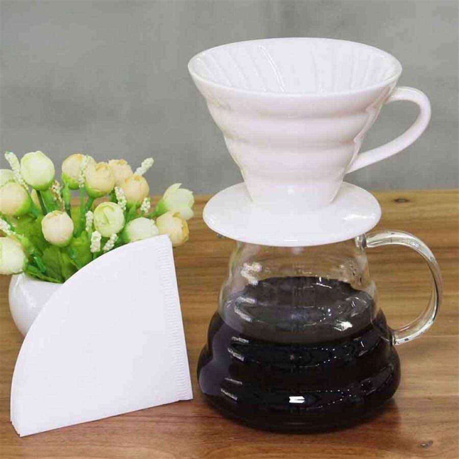 Epinox Dripper Seramik Kahve Demleme, Beyaz, EPİNOX, Dripperler ve Setleri