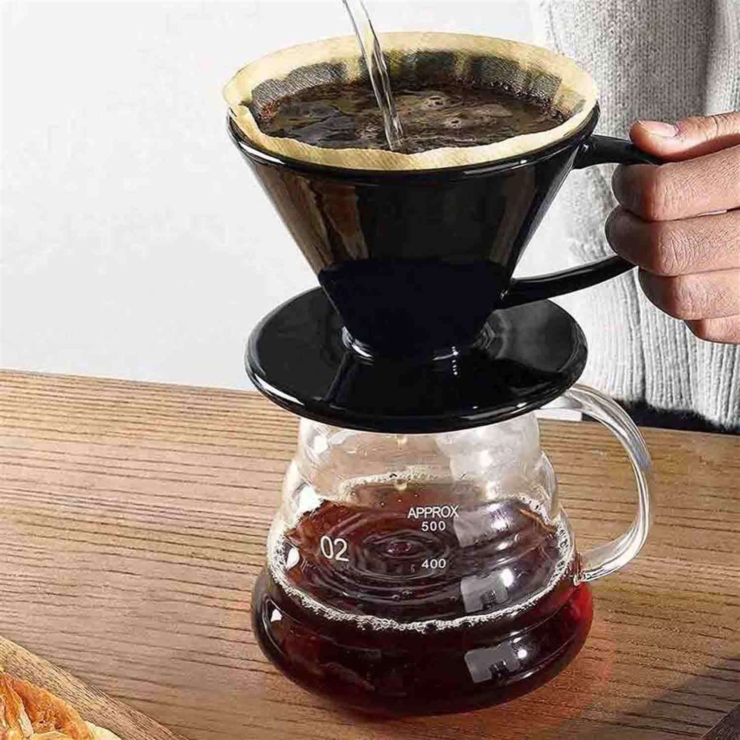 Epinox Dripper Seramik Kahve Demleme, Siyah, EPİNOX, Dripperler ve Setleri