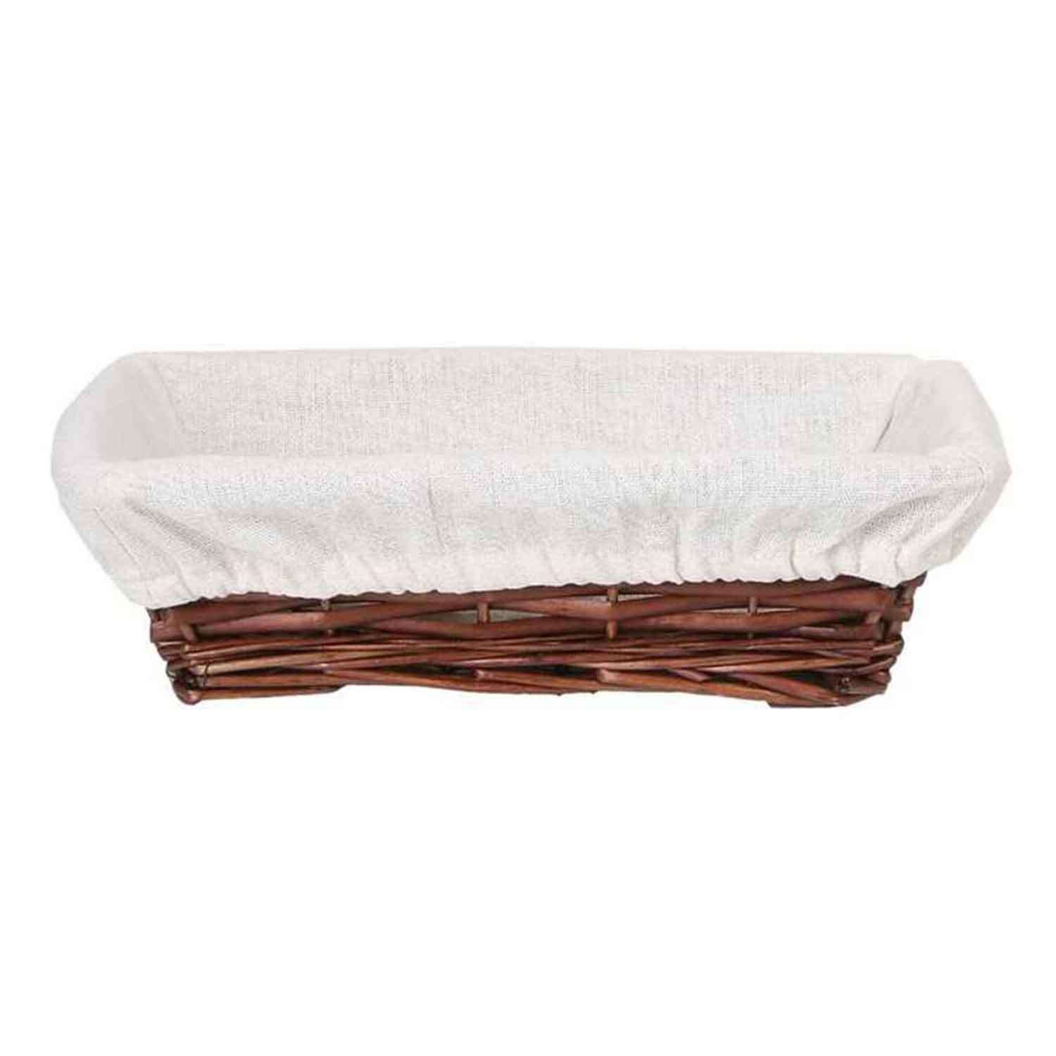 Epinox Ekmek Sepeti, Hasır Bezli, Dikdörtgen 28 Cm, EPİNOX, Ekmek ve Meyve Sepetleri