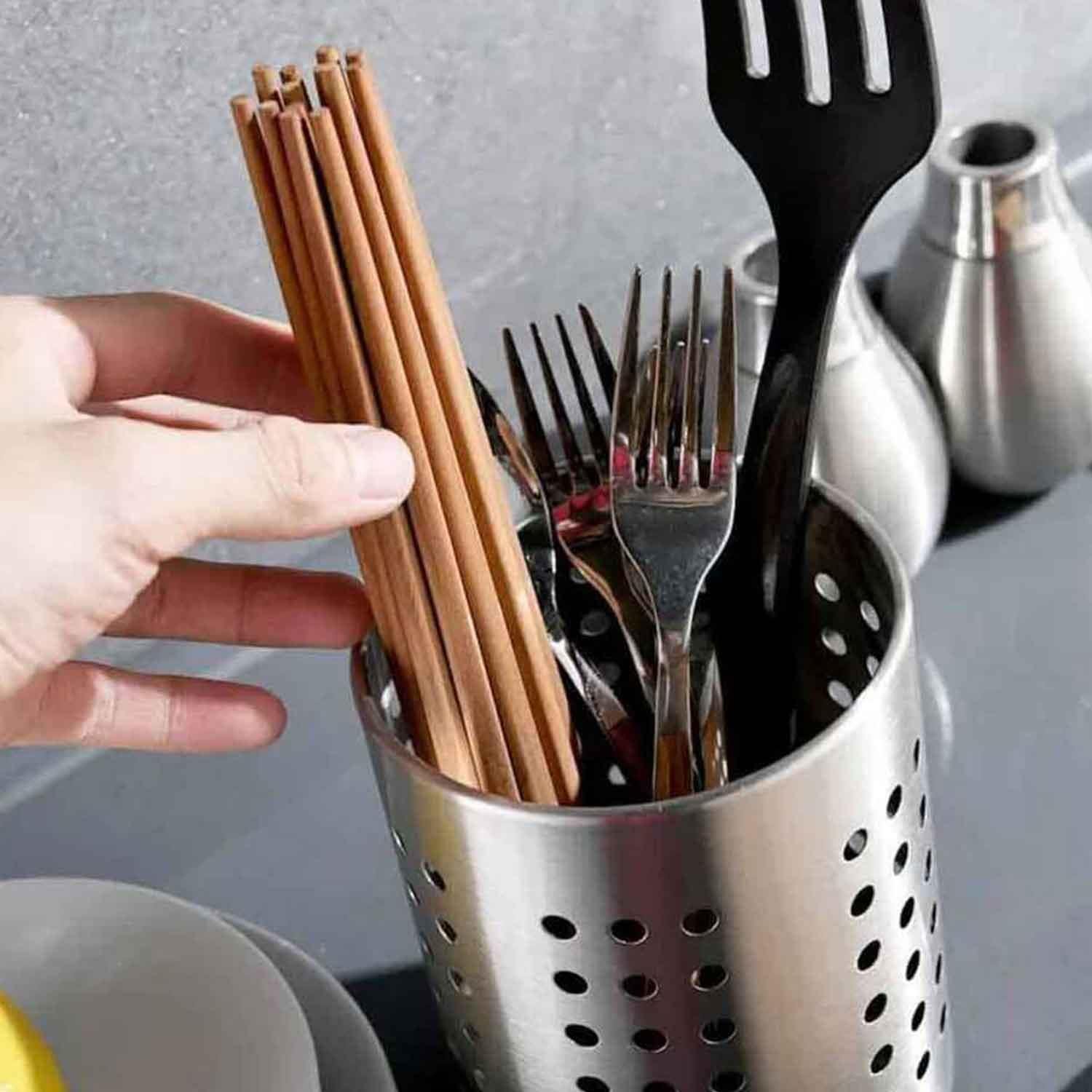 Epinox Kaşıklık, 11x13 Cm, EPİNOX, Kaşık, Çatal, Bıçak Standı