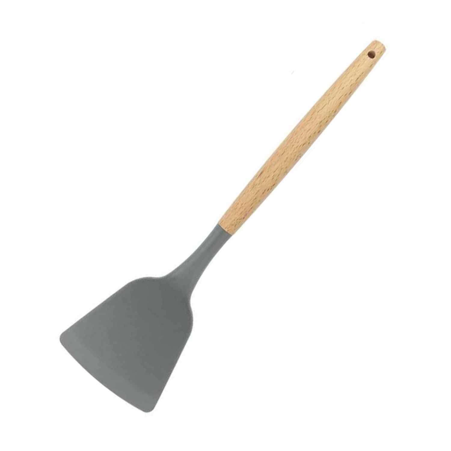 Epinox Silikon Servis Spatulası, Ahşap Sap, EPİNOX, Silikon Mutfak Ürünleri