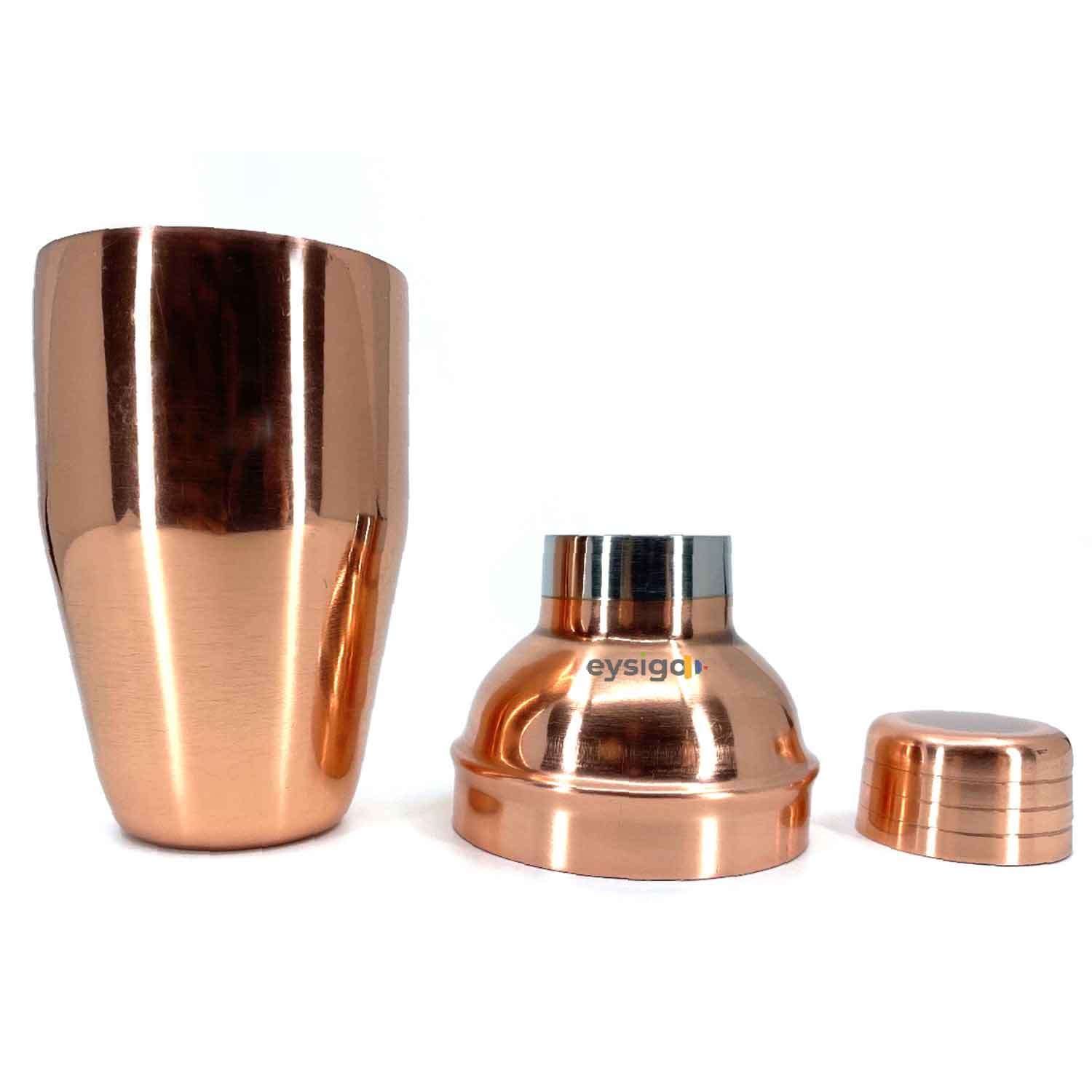 Eysigo Kokteyl Shaker Seti, Bakır, 350 ml, 4 Parça, Eysigo, Barmen Seti, Kokteyl Hazırlama Setleri