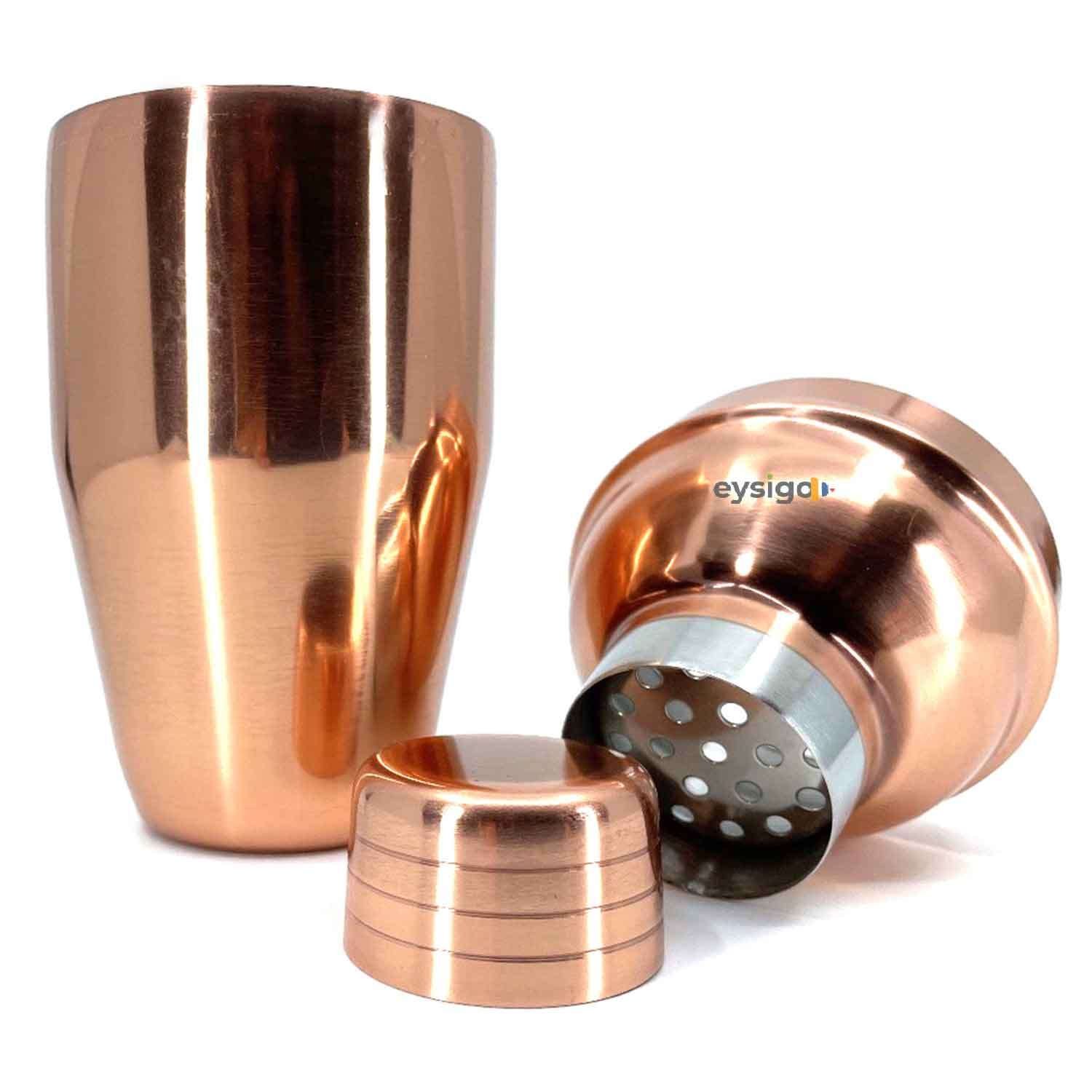 Eysigo Kokteyl Shaker Seti, Bakır, 350 ml, 3 Parça, Eysigo, Barmen Seti, Kokteyl Hazırlama Setleri