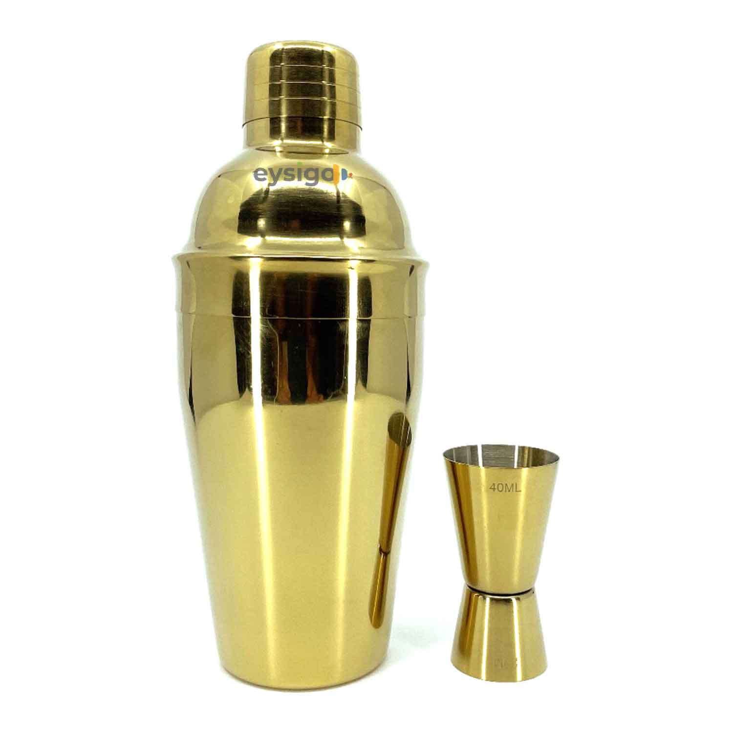 Eysigo Kokteyl Shaker Seti, Gold, 500 ml, 2 Parça, Eysigo, Barmen Seti, Kokteyl Hazırlama Setleri