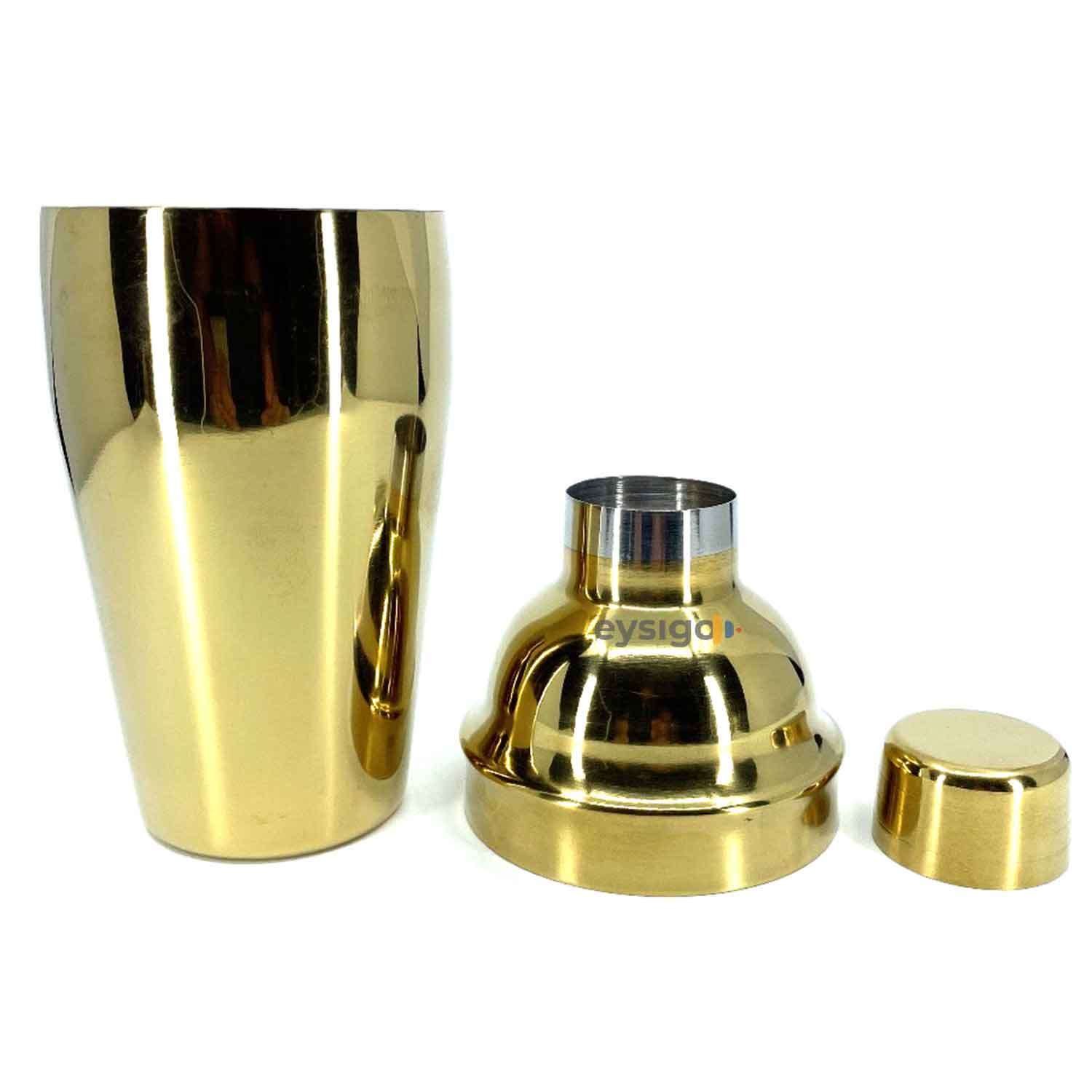 Eysigo Kokteyl Shaker Seti, Gold, 500 ml, 5 Parça, Eysigo, Barmen Seti, Kokteyl Hazırlama Setleri