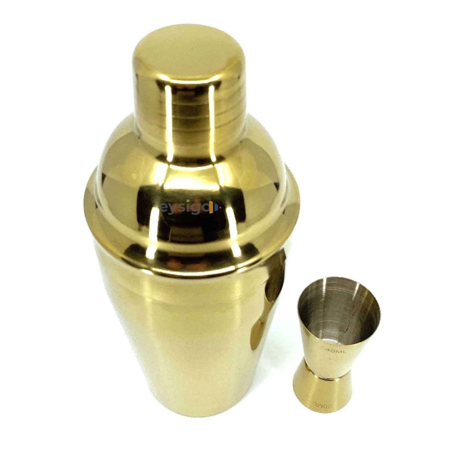Eysigo Kokteyl Shaker Seti, Gold, 500 ml, 2 Parça, Eysigo, Barmen Seti, Kokteyl Hazırlama Setleri