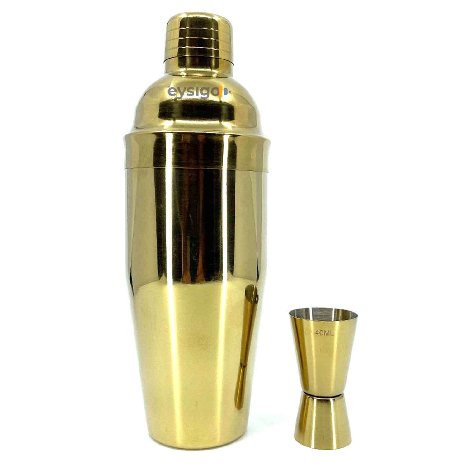 Eysigo Kokteyl Shaker Seti, Gold, 700 ml, 2 Parça, Eysigo, Barmen Seti, Kokteyl Hazırlama Setleri