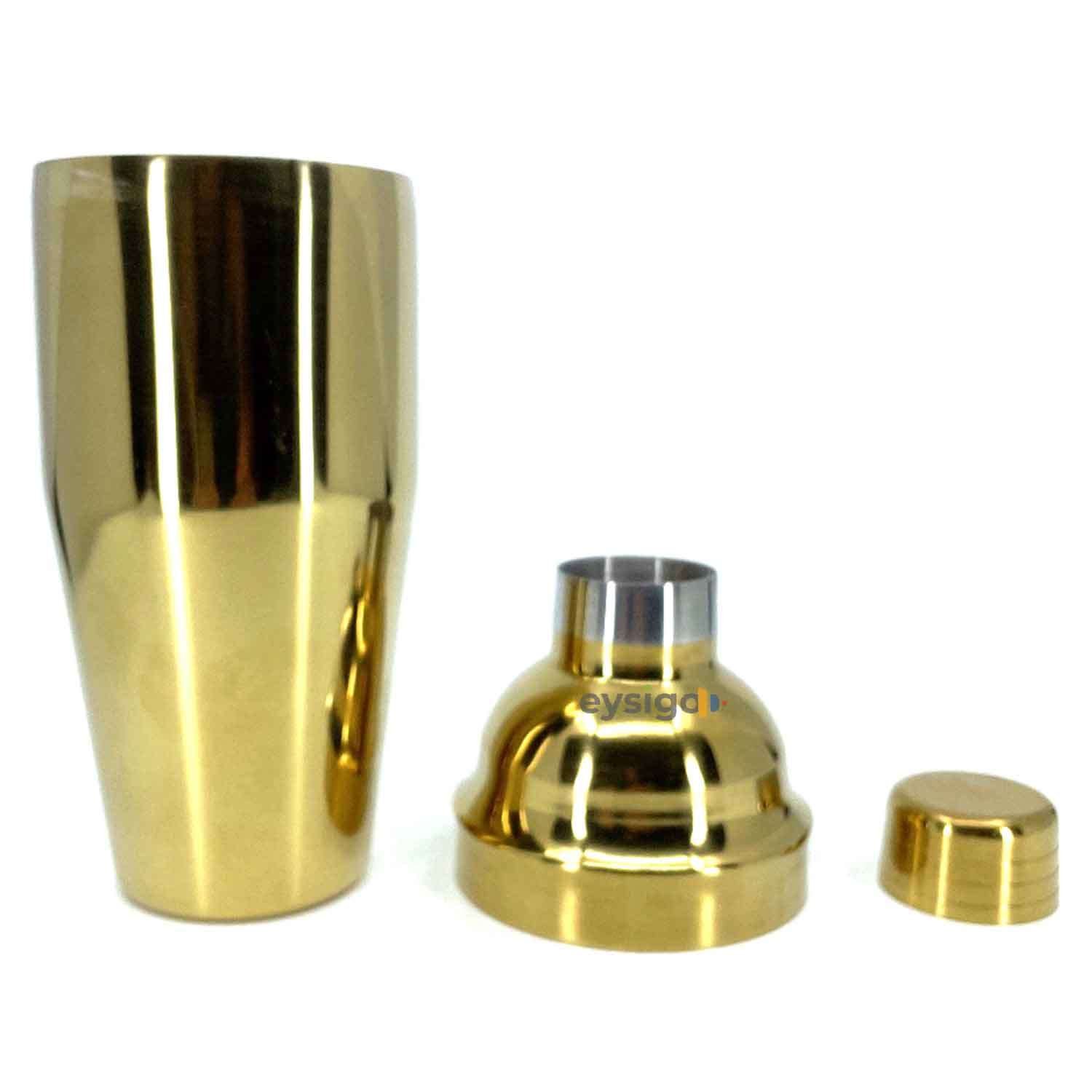 Eysigo Kokteyl Shaker Seti, Gold, 700 ml, 6 Parça, Eysigo, Barmen Seti, Kokteyl Hazırlama Setleri