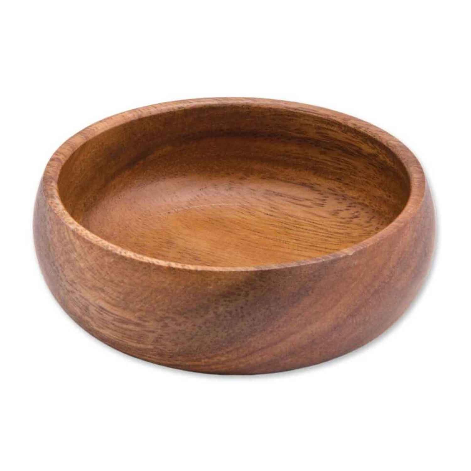 Fırat Akasya Kuruyemişlik, Yuvarlak 10 Cm, EPİNOX, Ahşap Çerezlik, Ahşap Kase