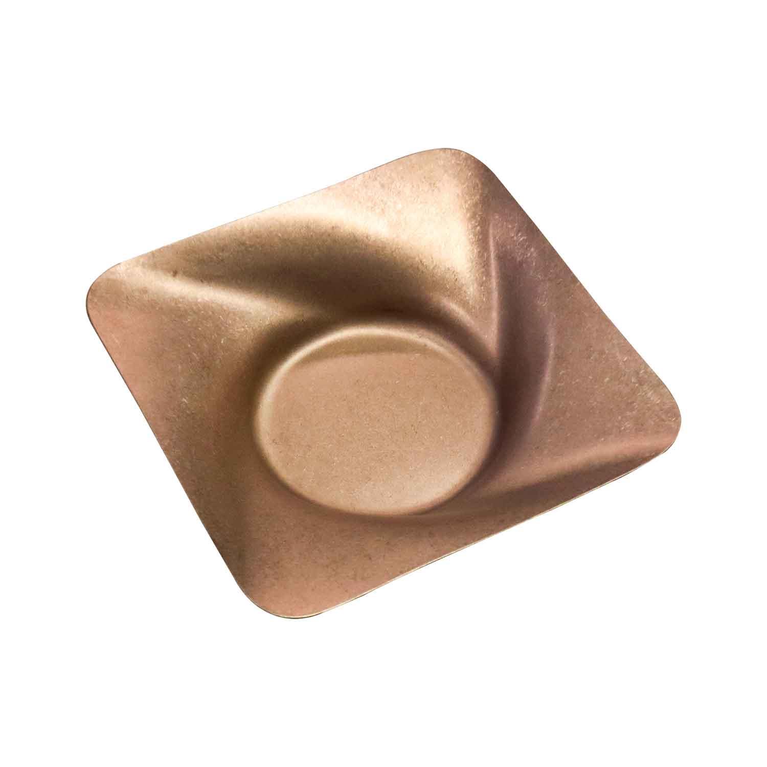 Groovy Açık Büfe Retro Sunum Tabağı, Bakır, 25X25X6 cm, Groovy, Açık Büfe Teşhir, Servis, Sunum