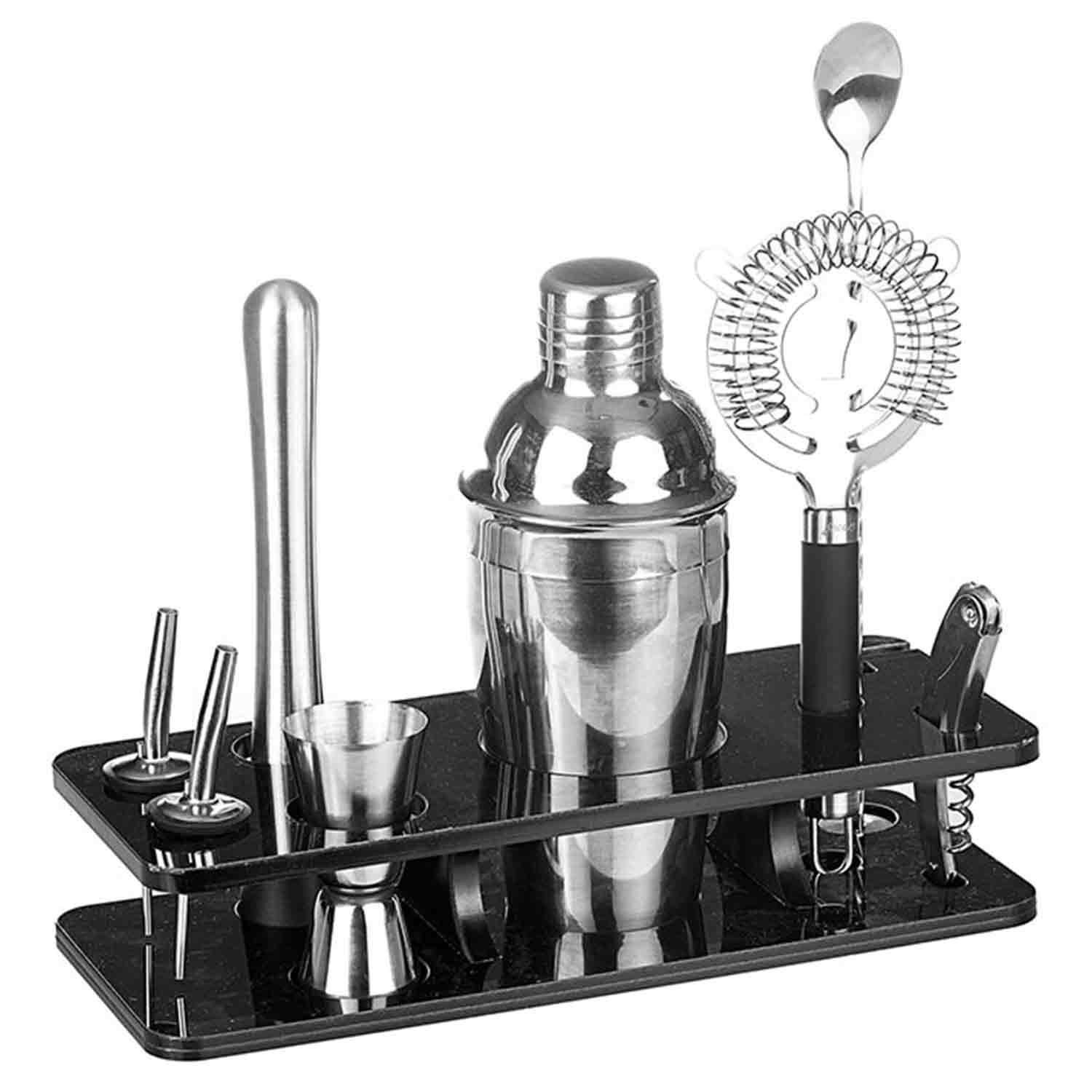 Groovy Bar Seti, Pleksi Standlı, 8 Parça, Groovy, Barmen Seti, Kokteyl Hazırlama Setleri