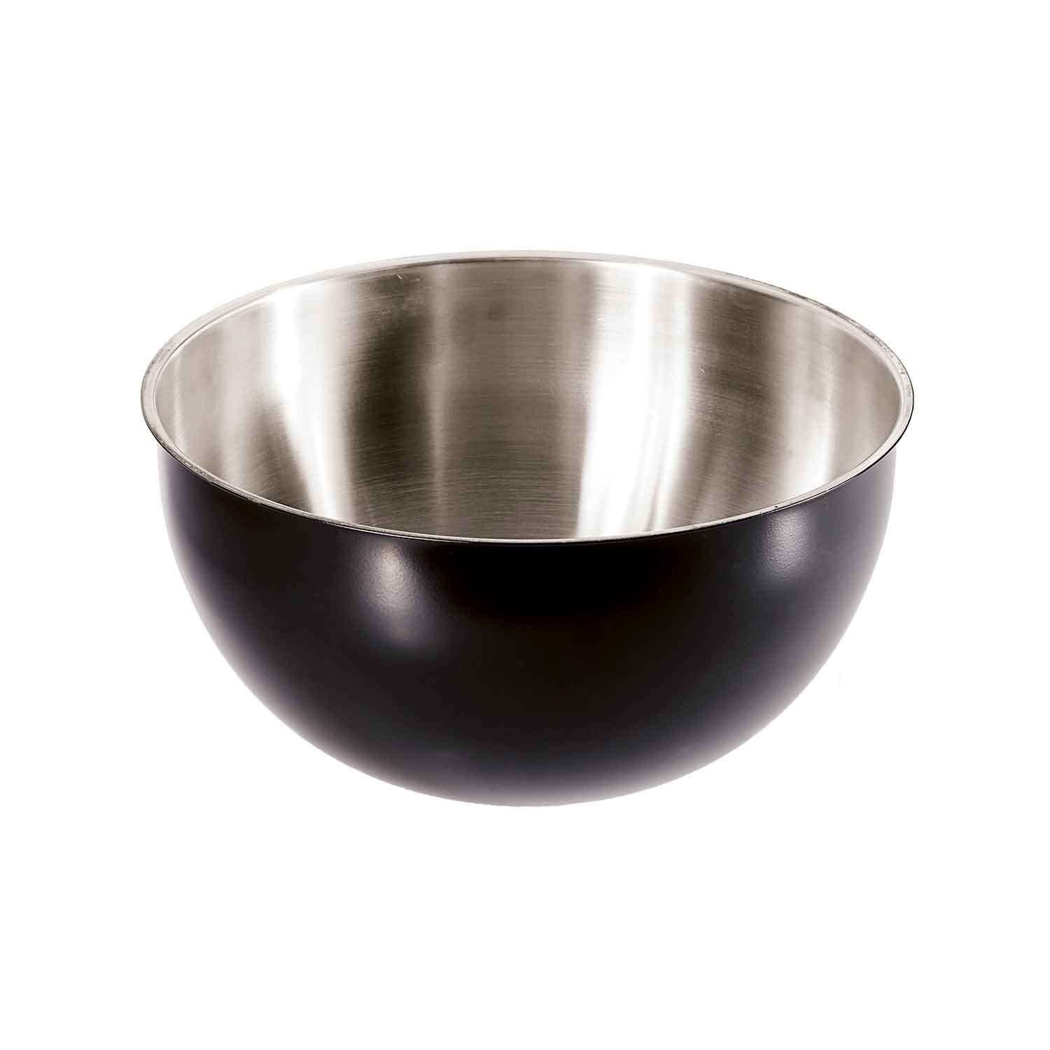 Groovy Çelik Mayonez Kabı, Siyah, 20 Cm, 2.5 Litre, Groovy, Karıştırma Kabları