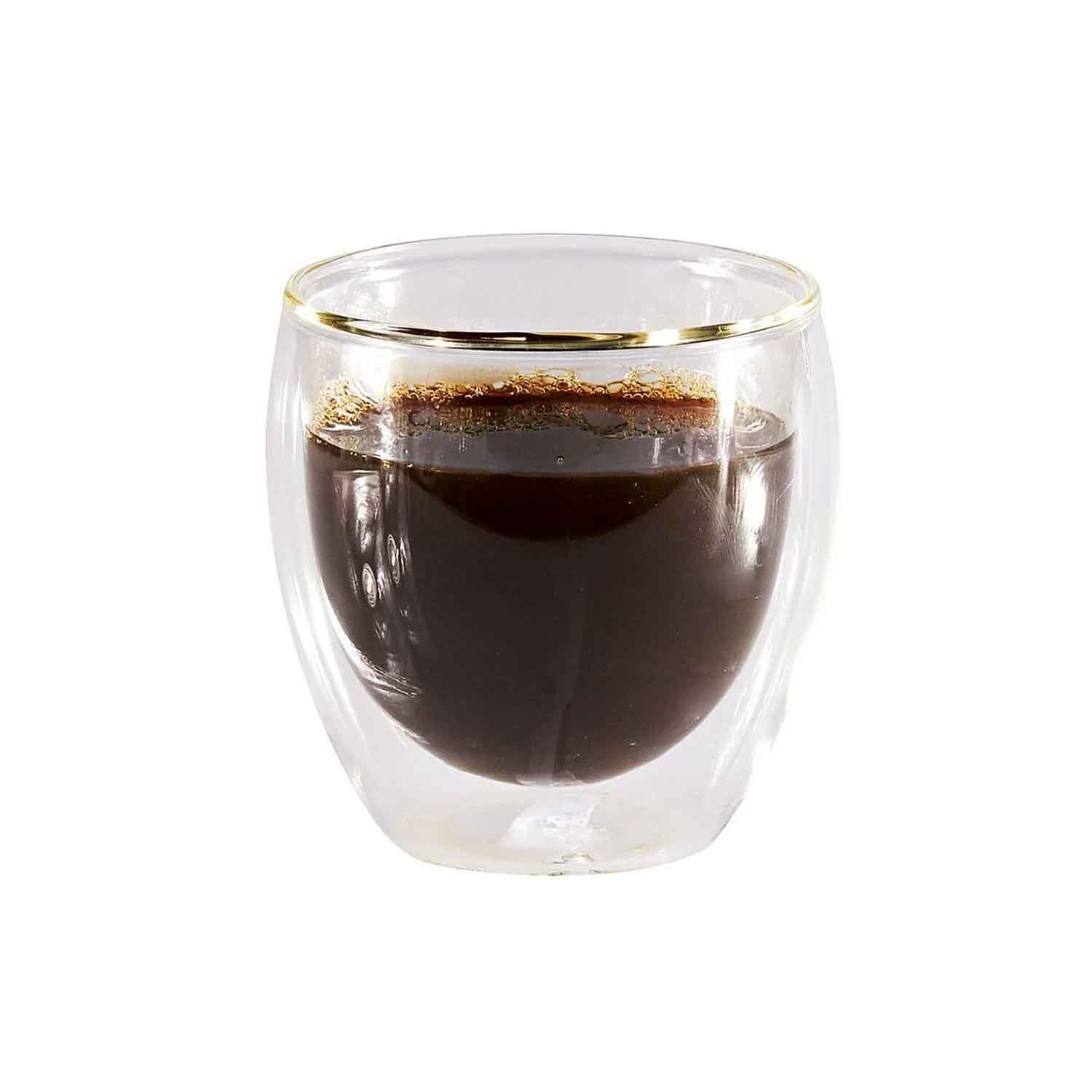Groovy Çift Cidarlı Espresso Bardak, 80 ml, Groovy, Çift Katmanlı Cam Bardaklar