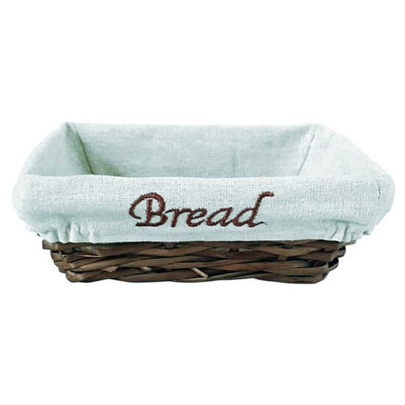 Groovy Dikdörtgen Bezli Ekmek Sepeti 22x16x7 Cm