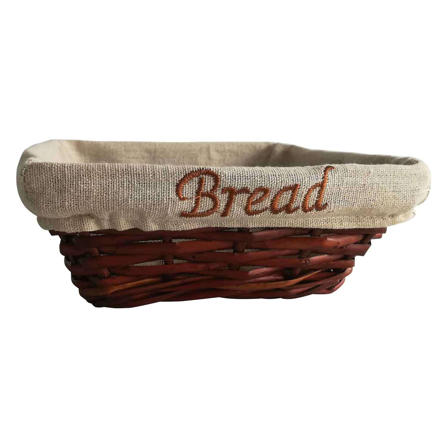 Groovy Kare Bezli Ekmek Sepeti 19x19x7 Cm, Groovy, Ekmek ve Meyve Sepetleri