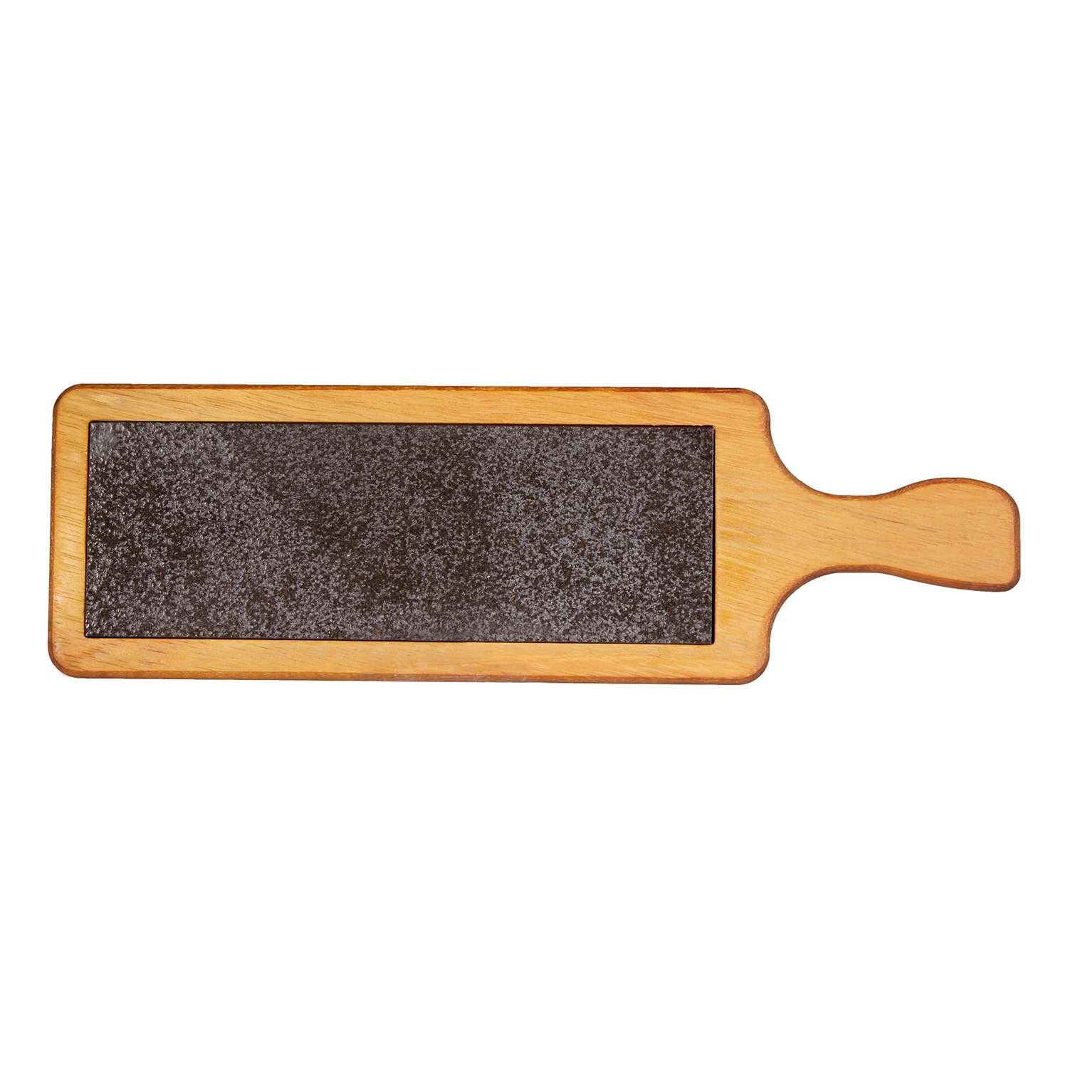 Groovy Kulplu Ahşap Sunum Tahtası, Bazaltlı, 45x14x2.4 Cm, Groovy, Kategorisiz