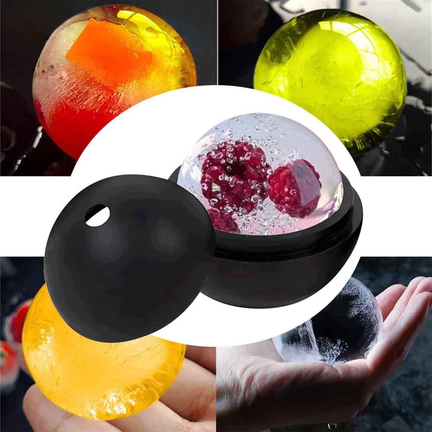 Groovy Silikon Buz Kalıbı, Tekli Top 60X60 mm