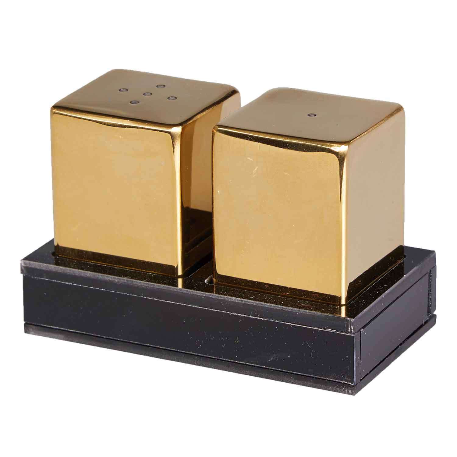 Groovy Tuzluk Seti, 2'li, Maki Bodur, Kare, Altın, Groovy, Tuzluk Biberlik ve Baharatlık