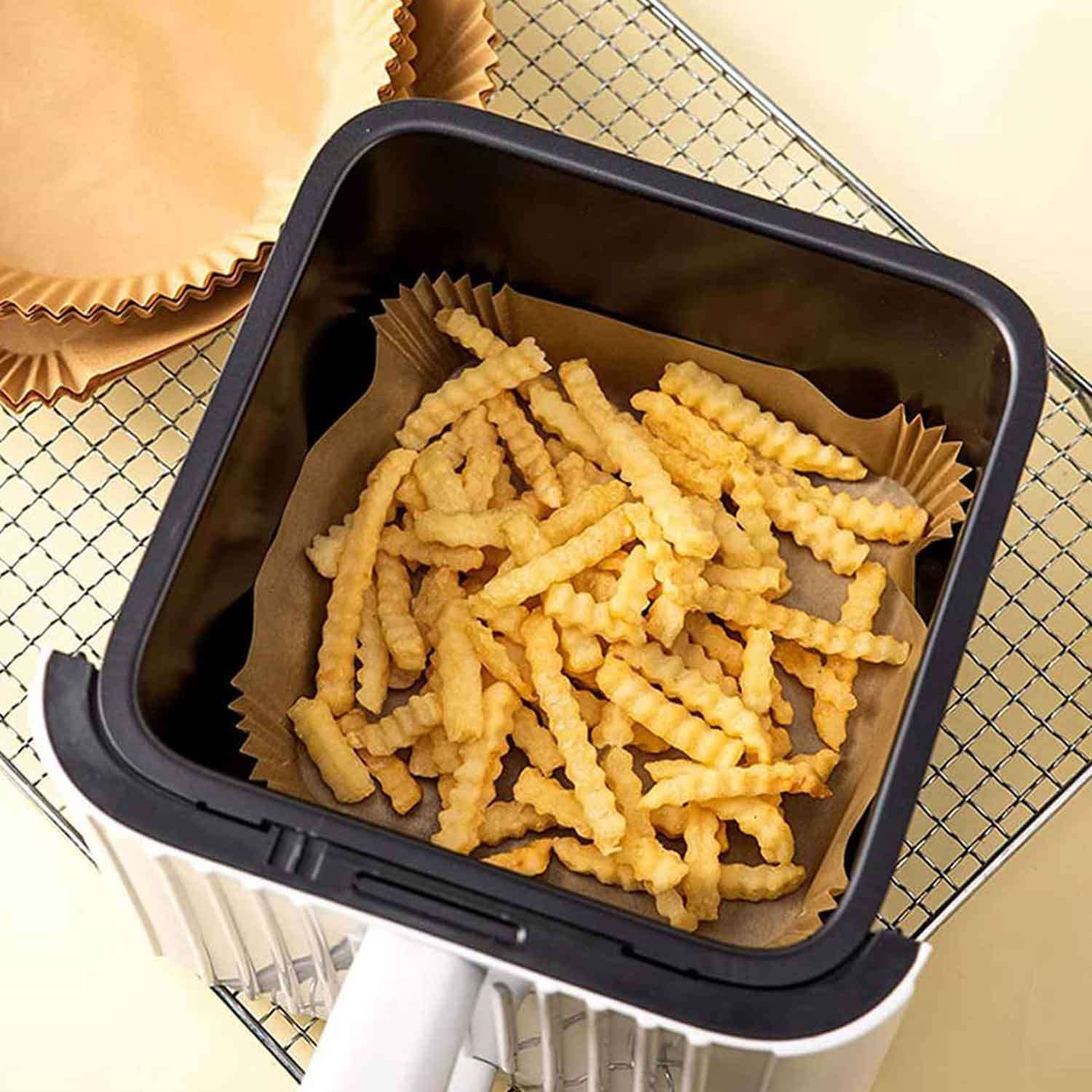 Gurme Chef Airfryer XXL Pişirme Kağıdı, Dörtgen, 50 li Paket, 20x4.5 Cm, Gurme Chef, Airfryer Pişirme Kağıtları