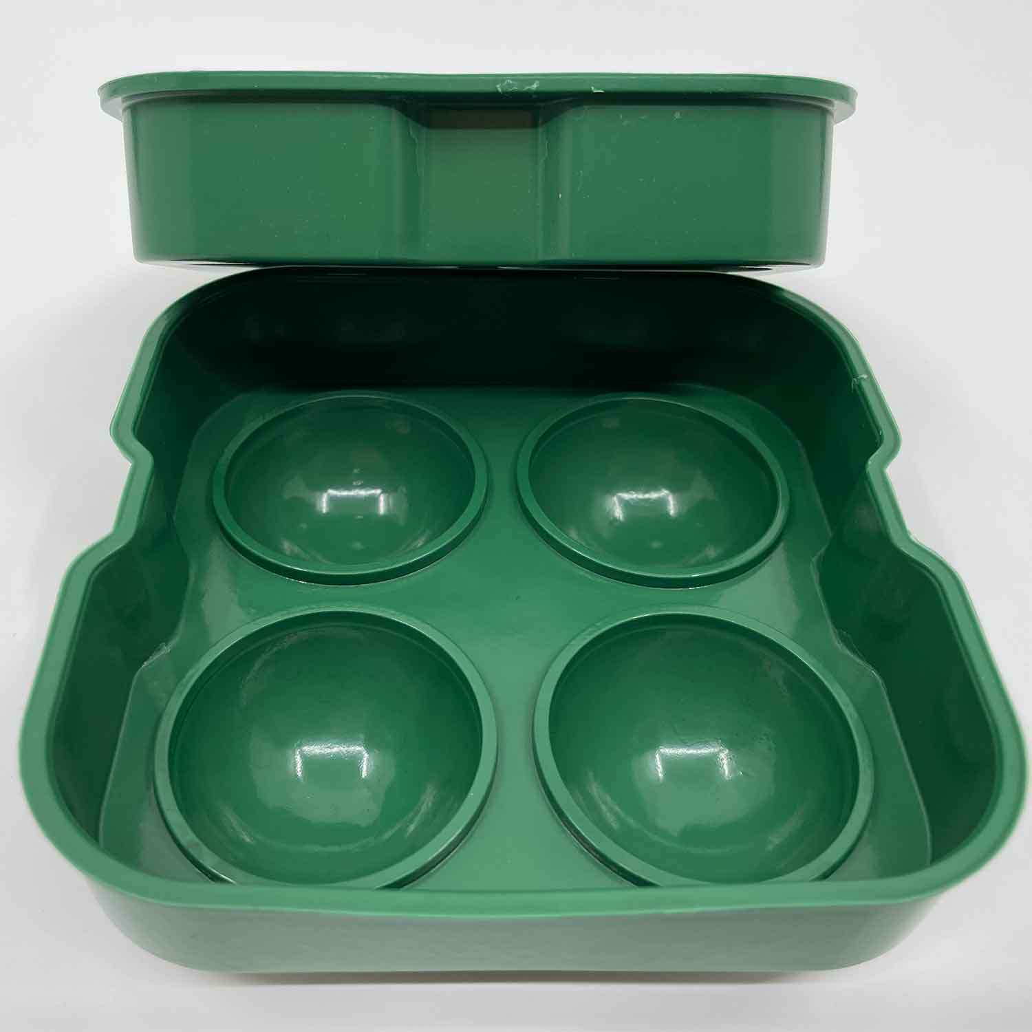 Gurme Chef Büyük Boy Silikon 4 Lü Top Buz Kalıbı, Yeşil, Gurme Chef, Silikon Buz Kalıpları
