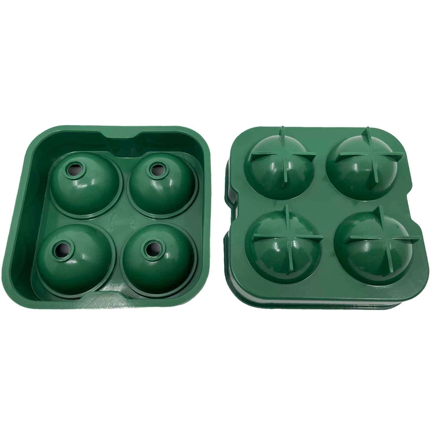 Gurme Chef Büyük Boy Silikon 4 Lü Top Buz Kalıbı, Yeşil, Gurme Chef, Silikon Buz Kalıpları