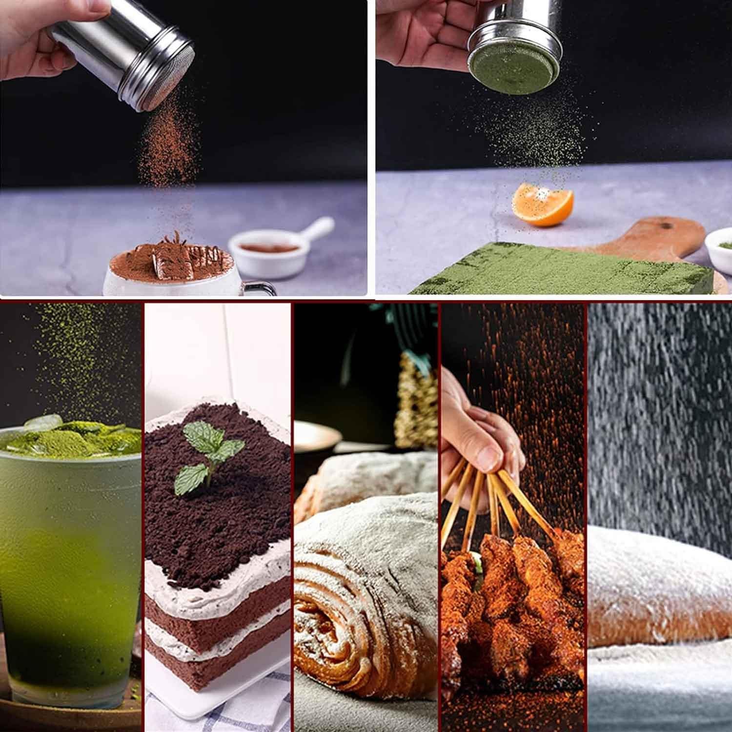 Gurme Chef Kakao, Un, Toz Baharat, Pudra Şekeri Serpici, Paslanmaz Çelik, Gurme Chef, Pudra Şekeri Serpici