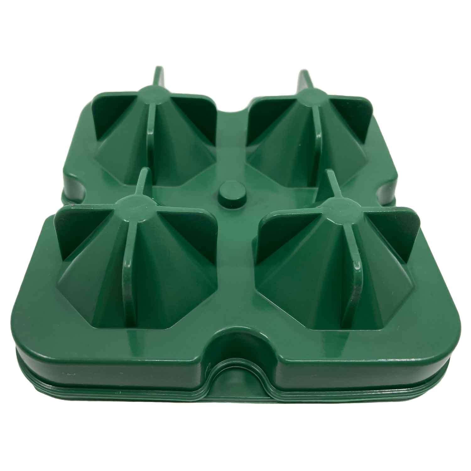 Gurme Chef Silikon 4 Lü Elmas Buz Kalıbı, Yeşil, Gurme Chef, Silikon Buz Kalıpları
