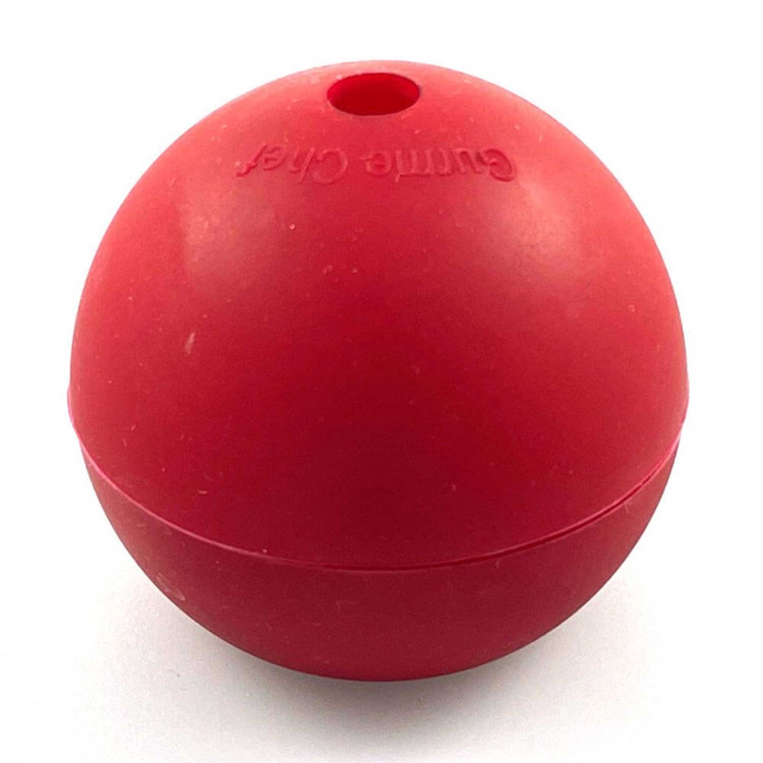 Gurme Chef Silikon Büyük Küre Buz Kalıbı, 6X6 Cm Kırmızı