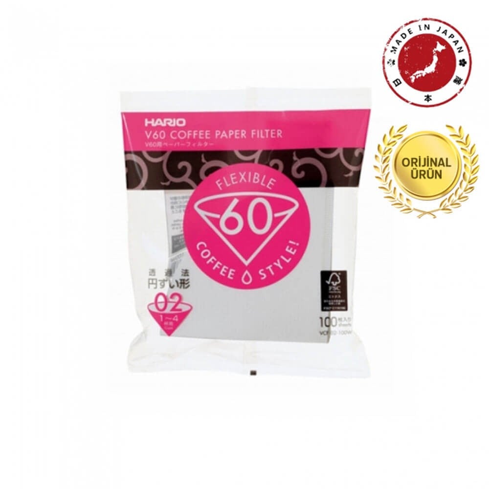Hario V60 Filtre Kağıdı 02 100 Adet