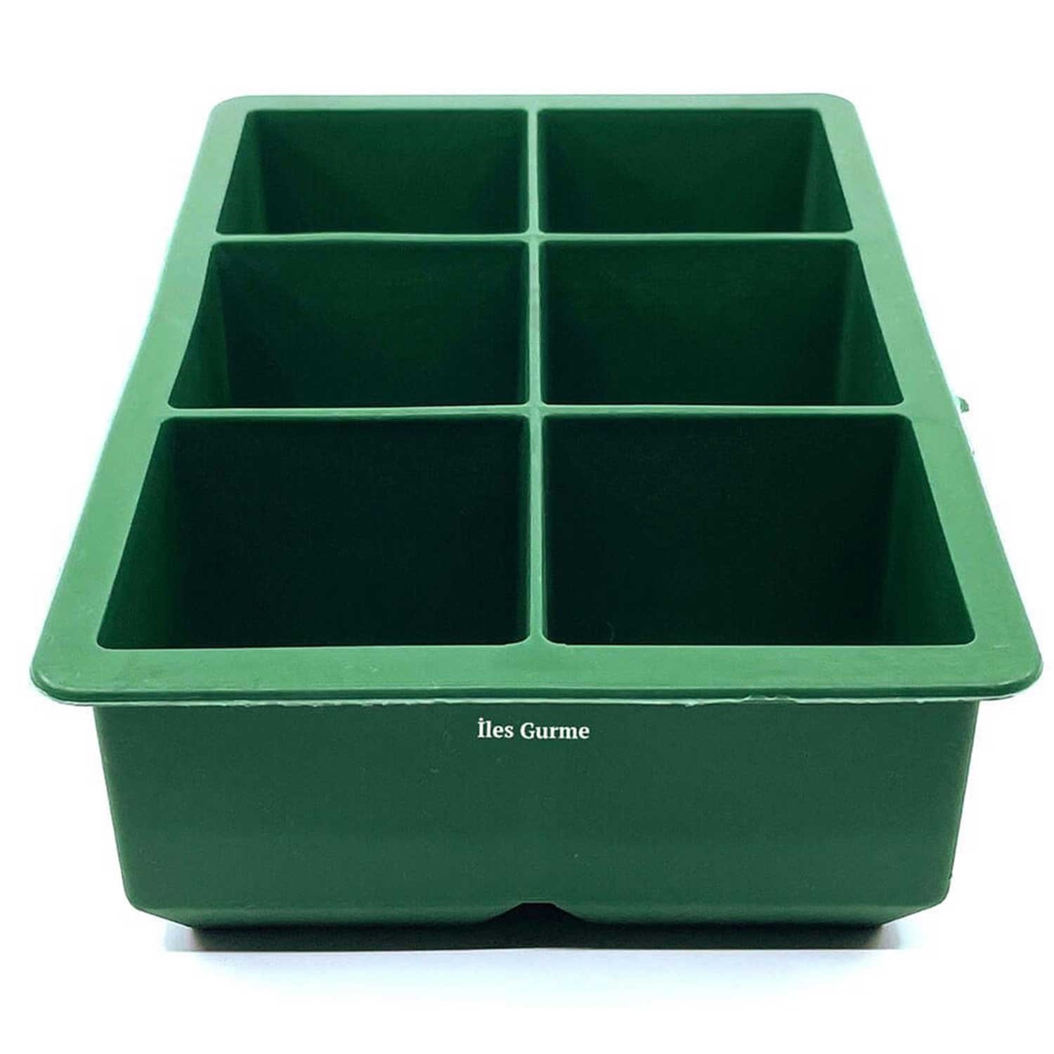 İles Gurme Silikon Ekstra Büyük Boy 6'Lı Buz Kalıbı Yeşil