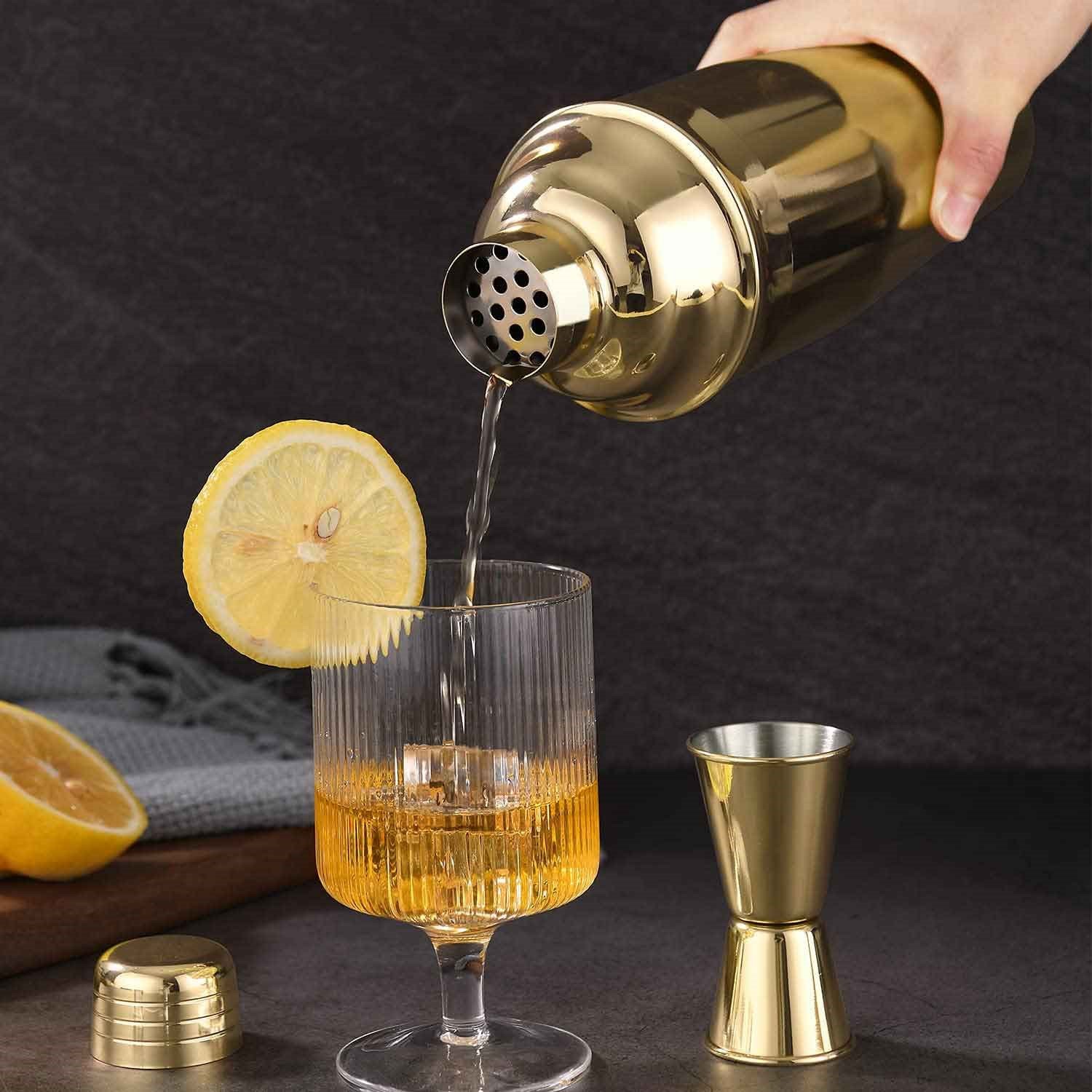 Kokteyl Shaker, Çelik, 500 CL, Altın