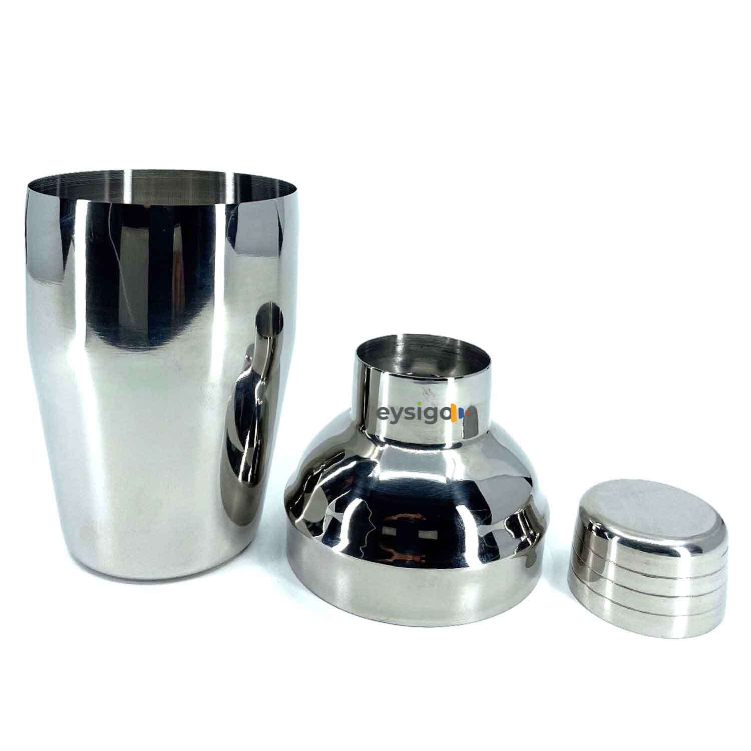 Kokteyl Shaker Seti, 350 ml, Paslanmaz Çelik, 7 Parça, Eysigo, Barmen Seti, Kokteyl Hazırlama Setleri