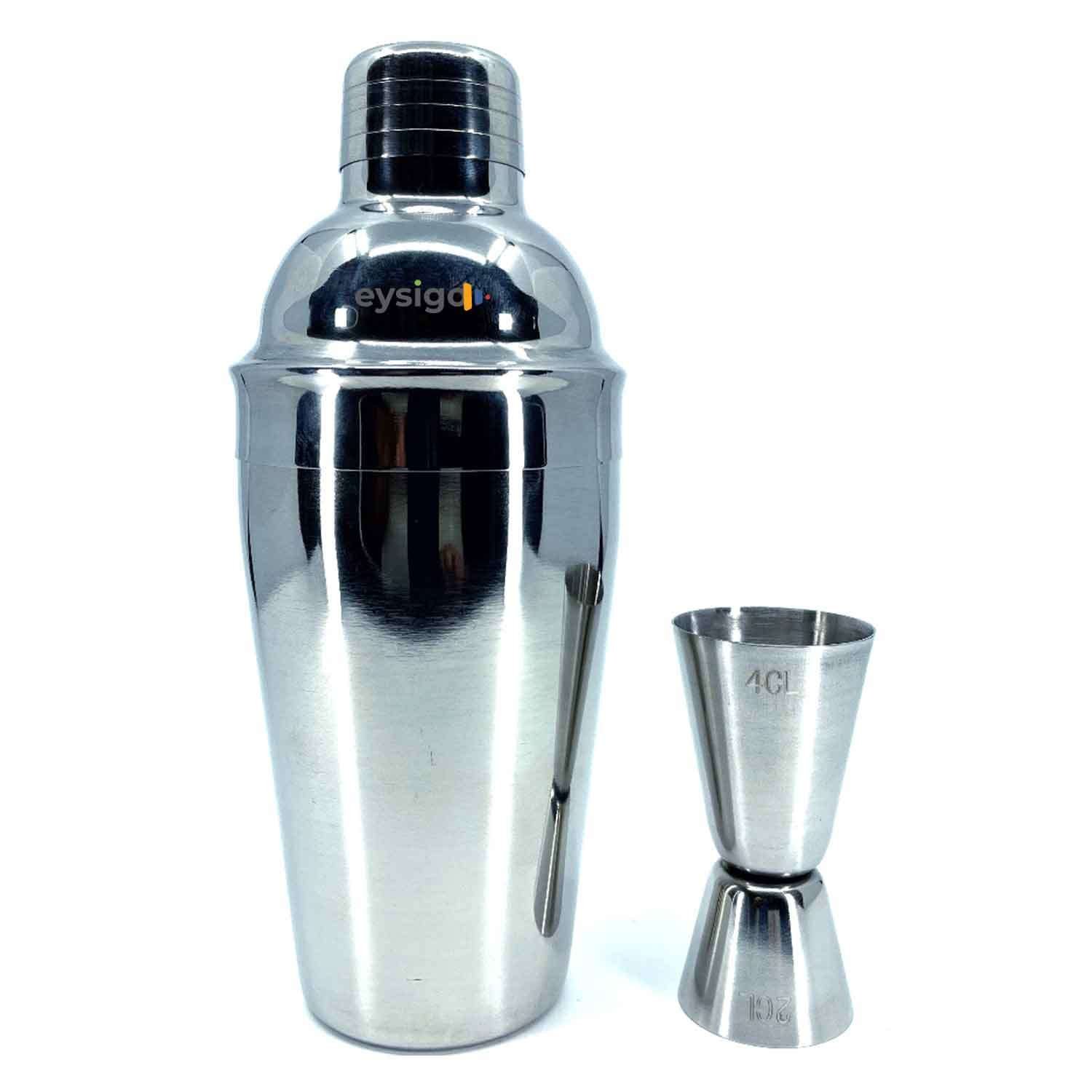 Kokteyl Shaker Seti, 500 ml, Paslanmaz Çelik, 2 Parça, Eysigo, Barmen Seti, Kokteyl Hazırlama Setleri